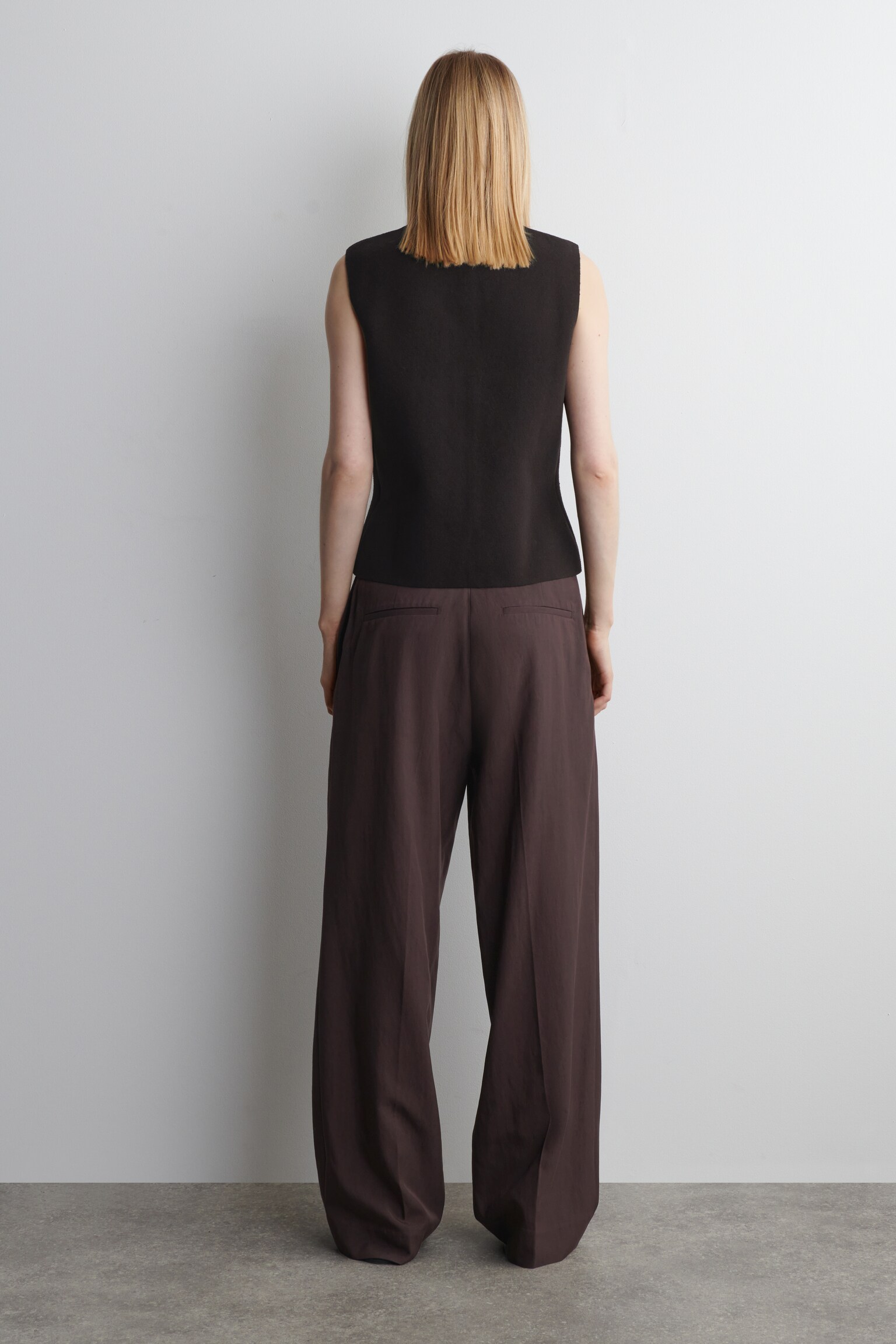 GILET EN MAILLE DE COTON - BRUN FONCÉ/ROUGE PROFOND/IVOIRE/VERT - 4