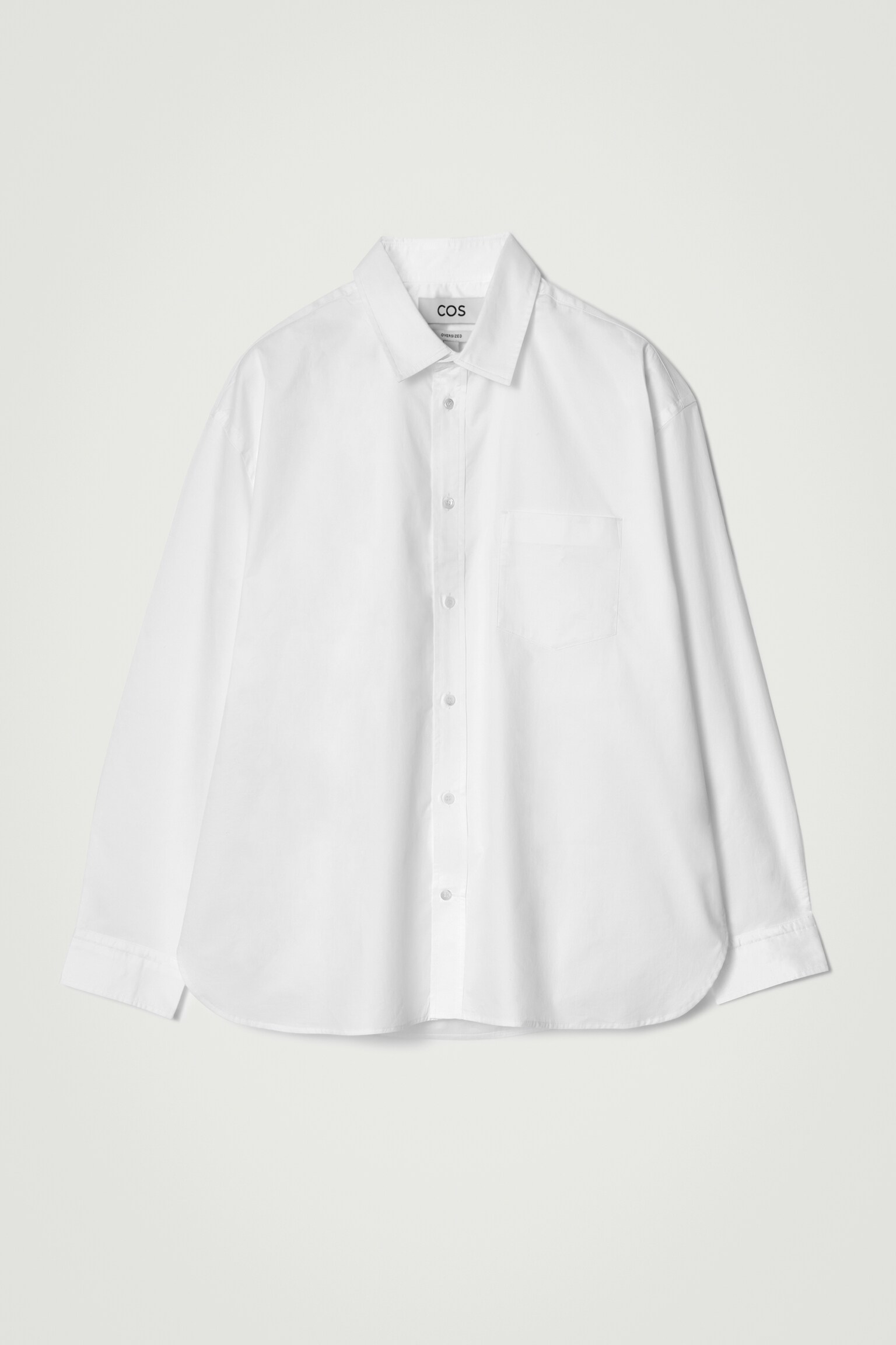CHEMISE OXFORD OVERSIZE LARGE EN COTON - BLANC/ORANGE - 2