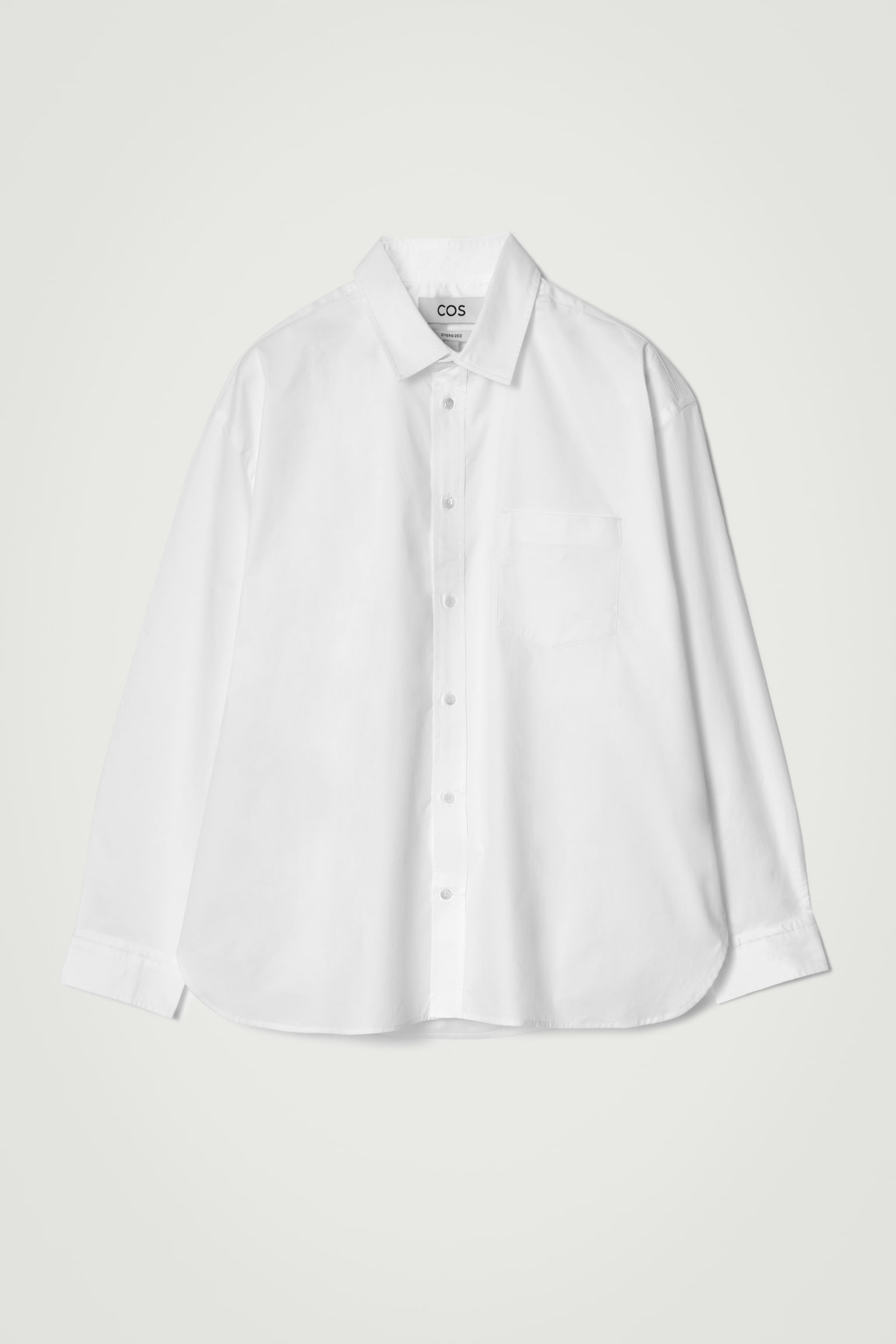 CAMISA OXFORD OVERSIZE ANCHA DE ALGODÓN - BLANCO/NARANJA - 2