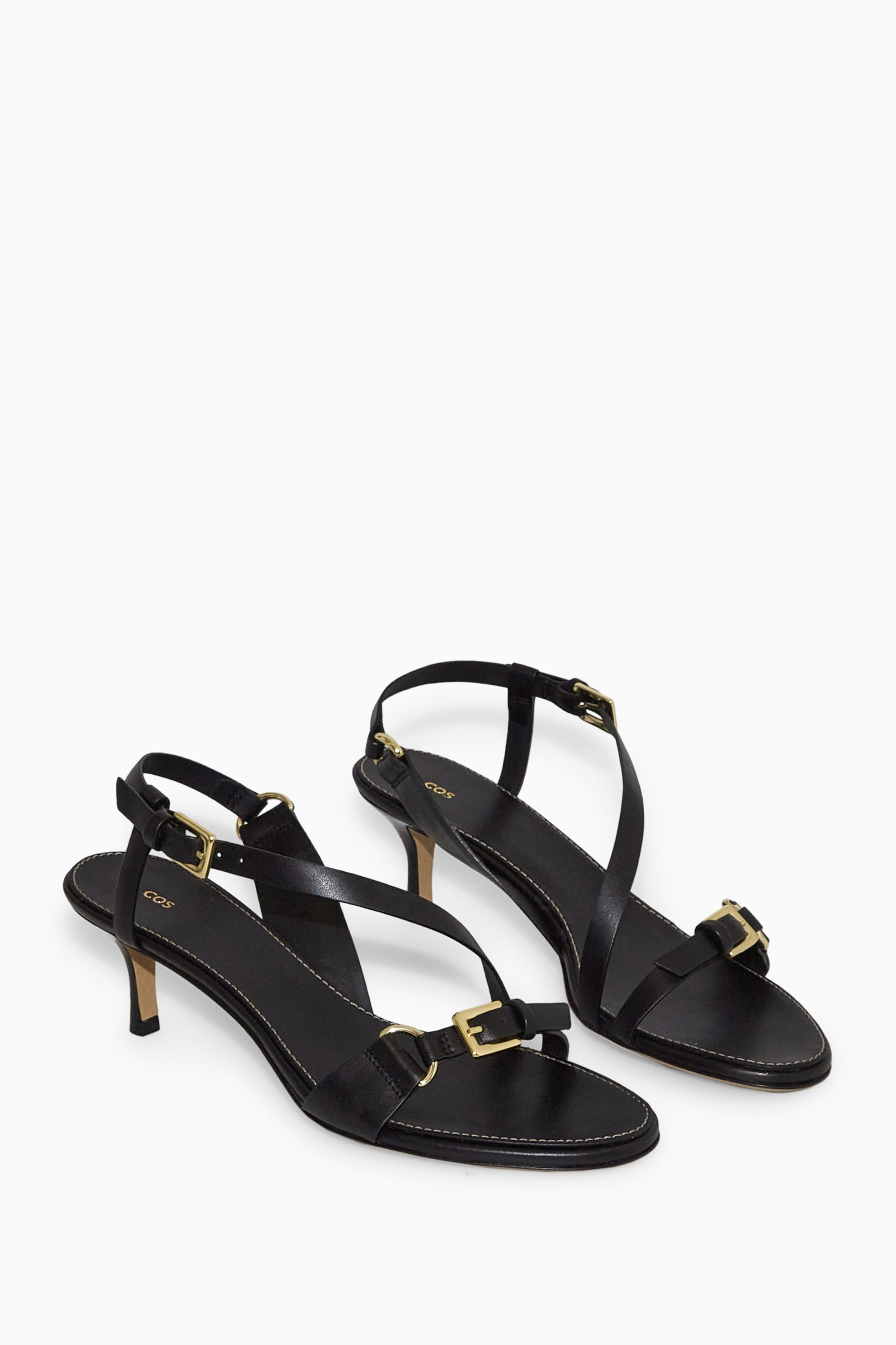 View larger image: BUCKLED STRAPPY HEELED SANDALS - BLACK - Ladies | H&M GB 2
