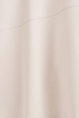 CURVED A-LINE MIDI SKIRT — LIGHT BEIGE 5