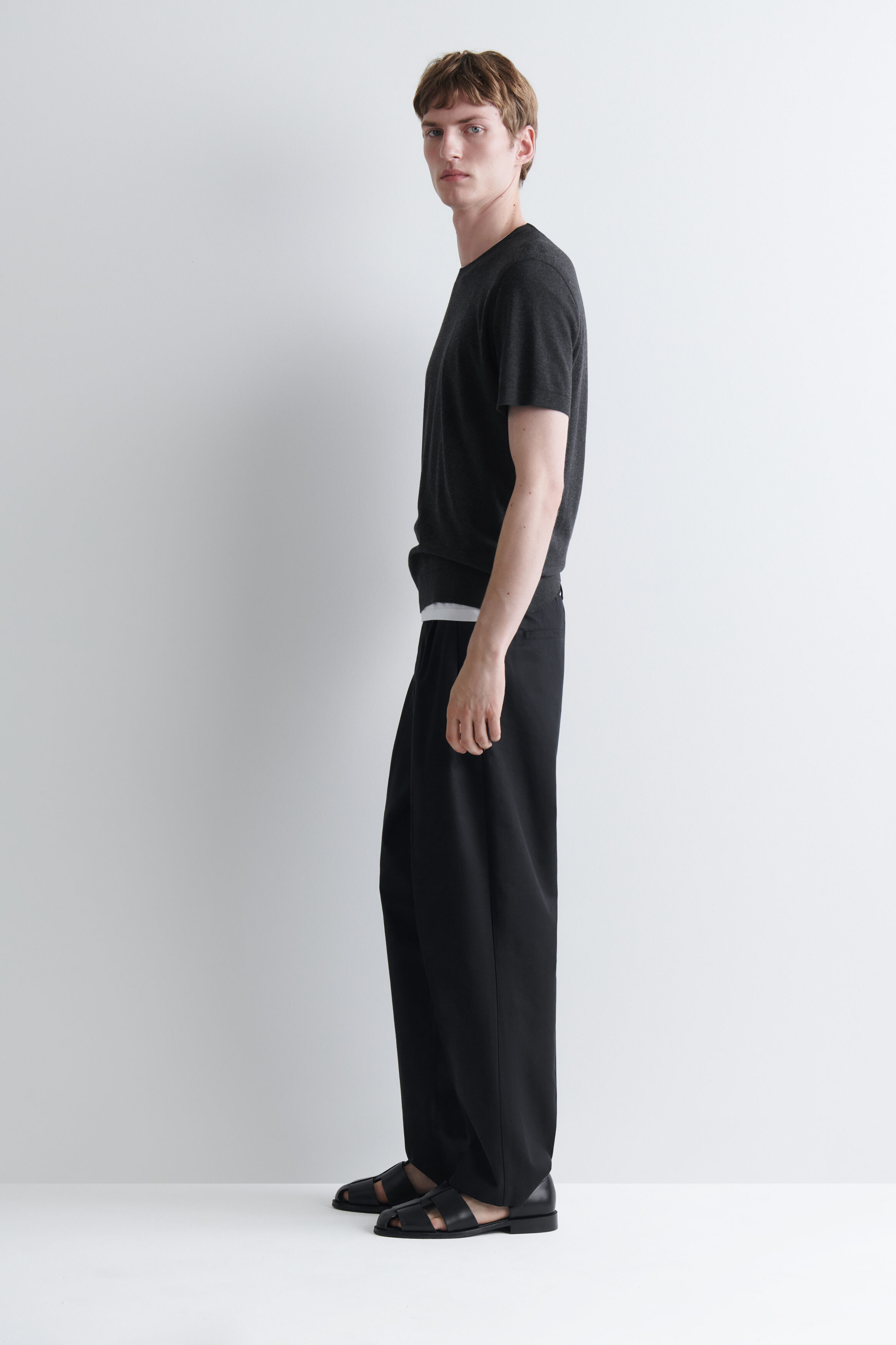 SLIM MODAL INTERLOCK-JERSEY T-SHIRT - thumbnail 3