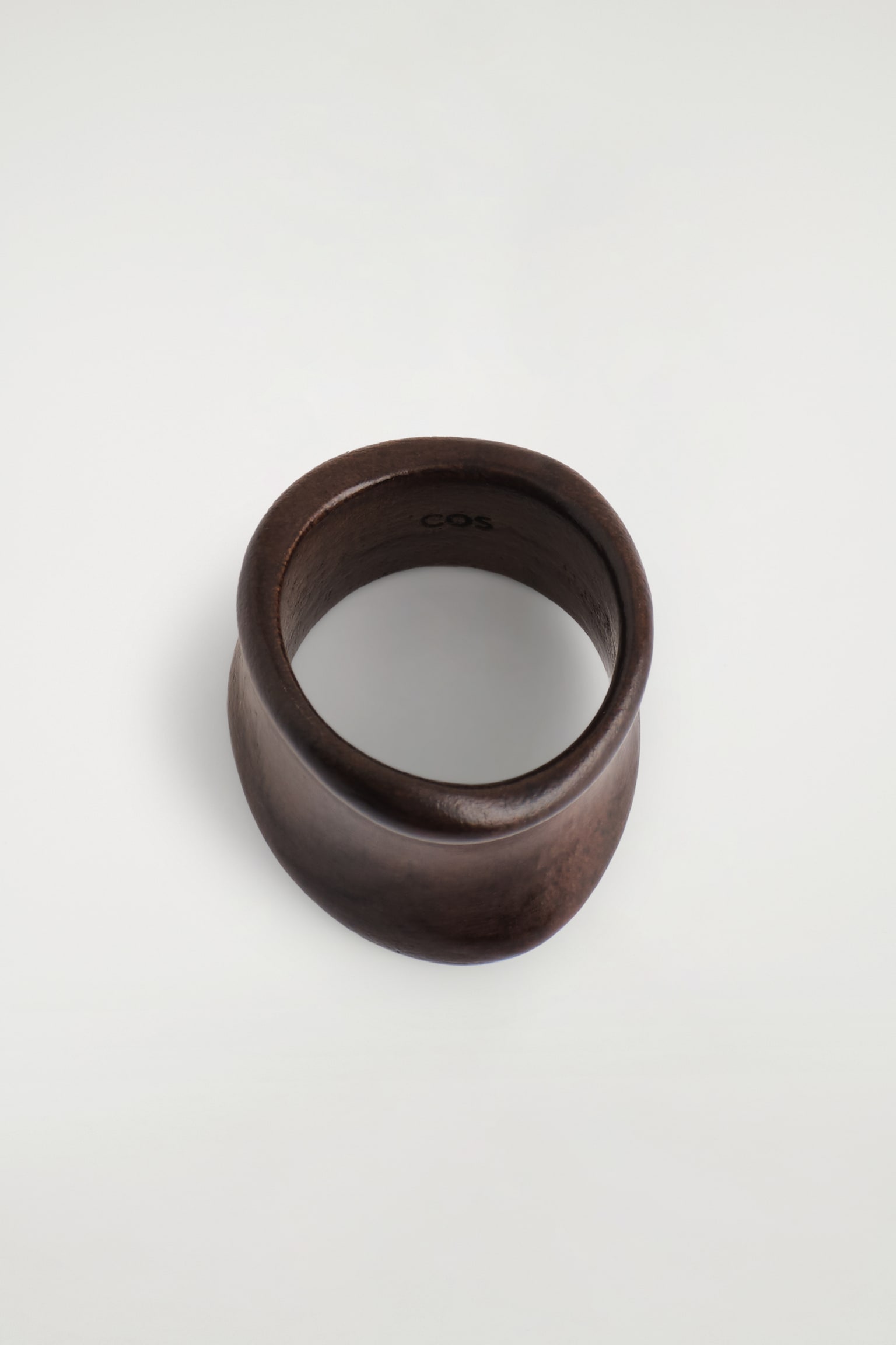 ANELLO CURVO IN LEGNO - NOCE - 3
