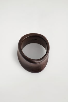 CURVED WOODEN RING — WALNUT 2