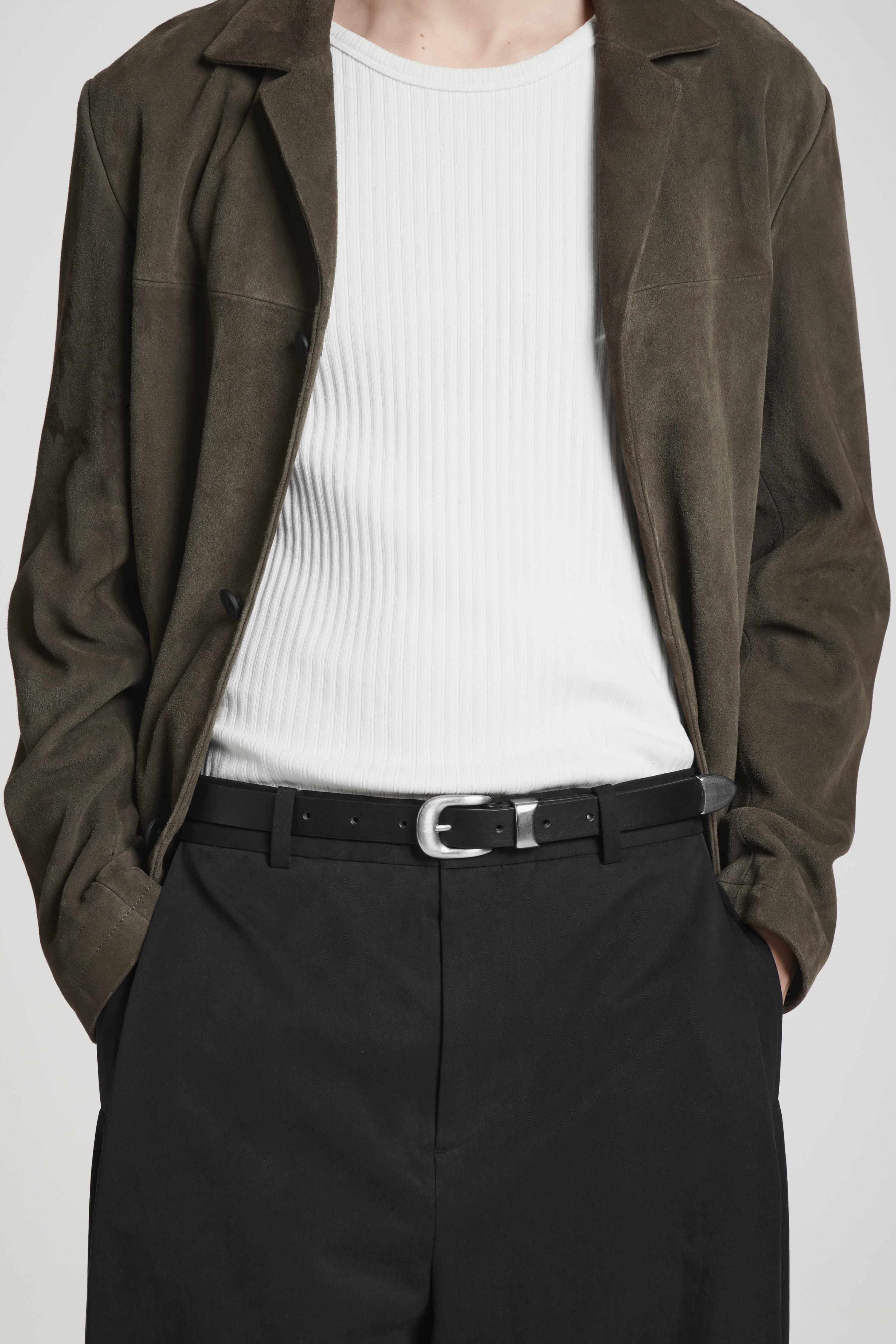 WESTERNGÜRTEL AUS LEDER - SCHWARZ