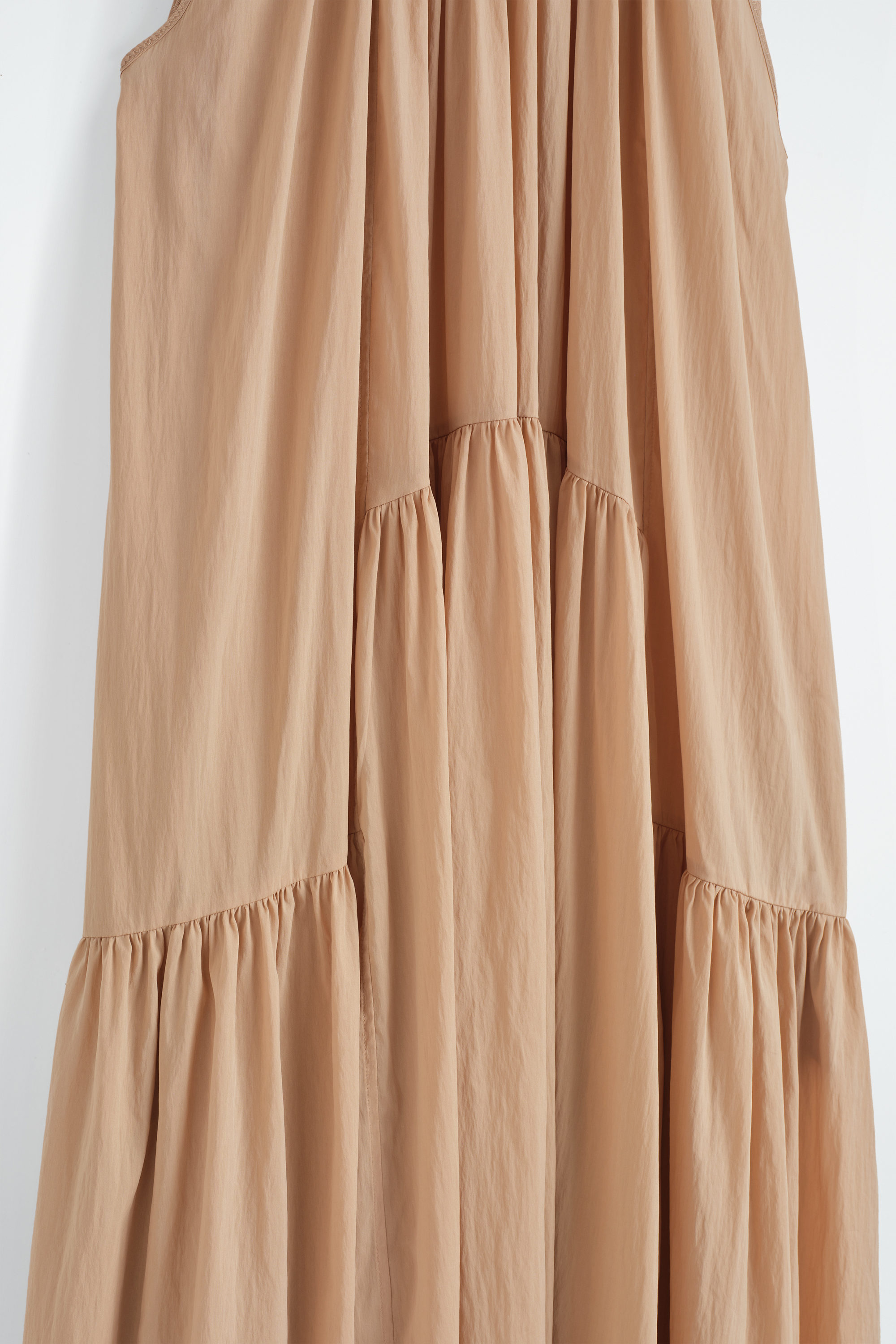GATHERED HALTERNECK MAXI DRESS - BEIGE | COS US GATHERED HALTERNECK MAXI DRESS - BEIGE | COS US