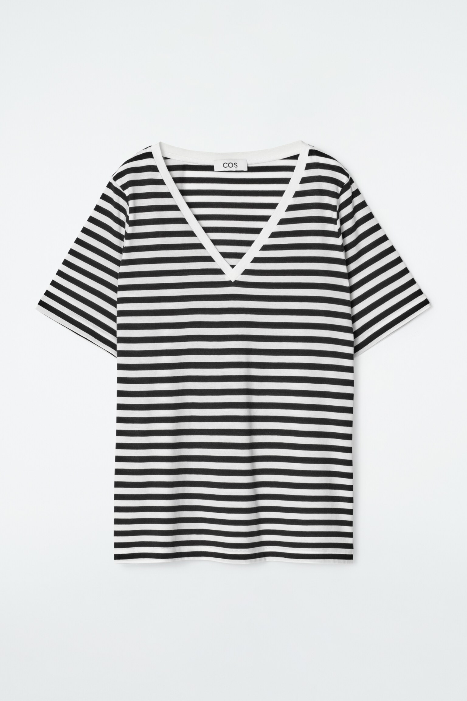 CAMISETA CUELLO DE PICO 24/7 REGULAR FIT - NEGRO/BLANCO/A RAYAS/BLANCO/NEGRO/ROSA CLARO - 2