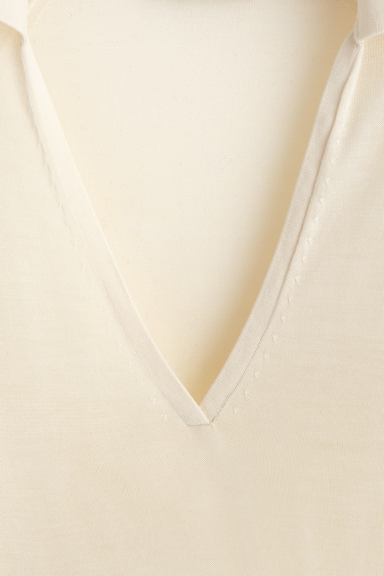 SHEER KNITTED SILK-CASHMERE BODYSUIT — IVORY