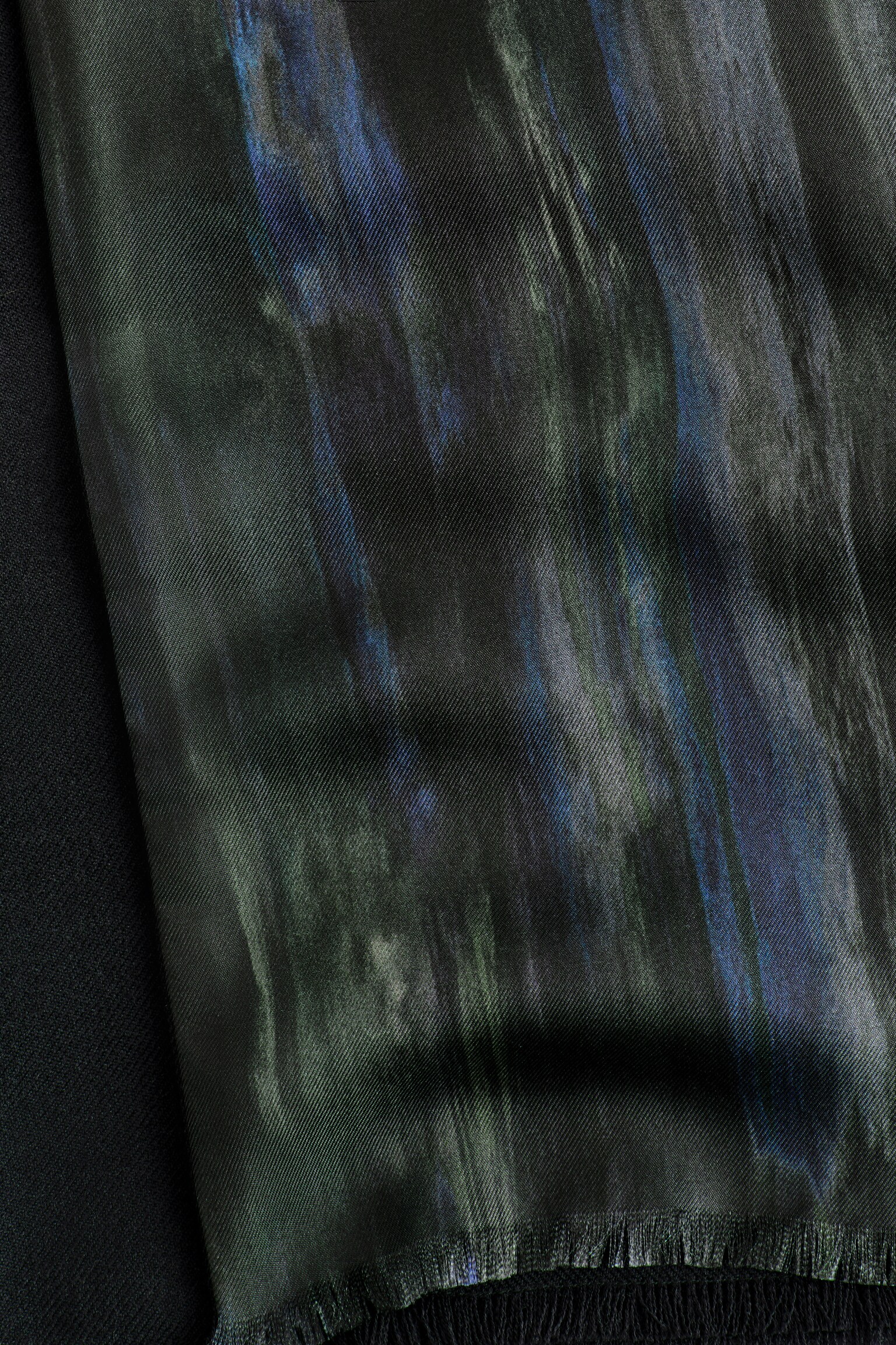 PAINT-PRINT SILK SCARF - NAVYBLAU/BEDRUCKT - 3