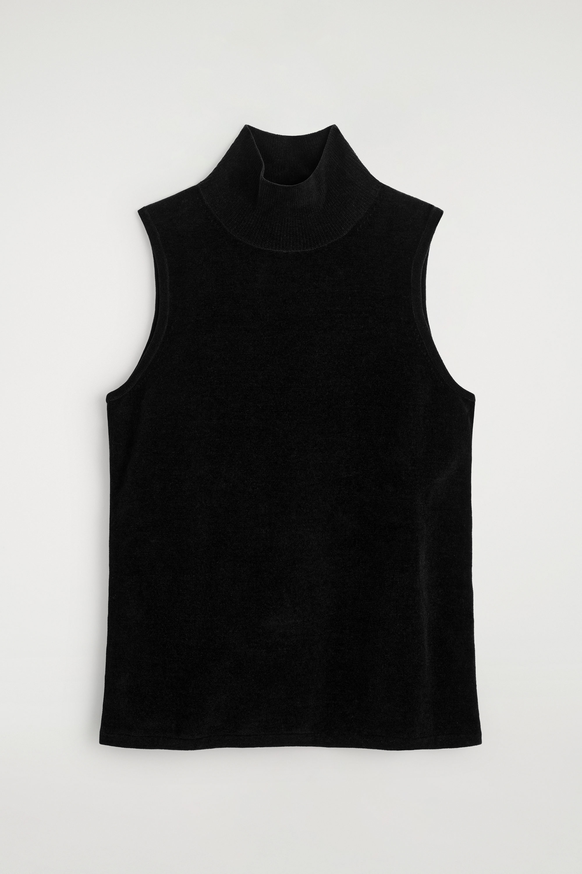 Chenille Mock-neck Vest