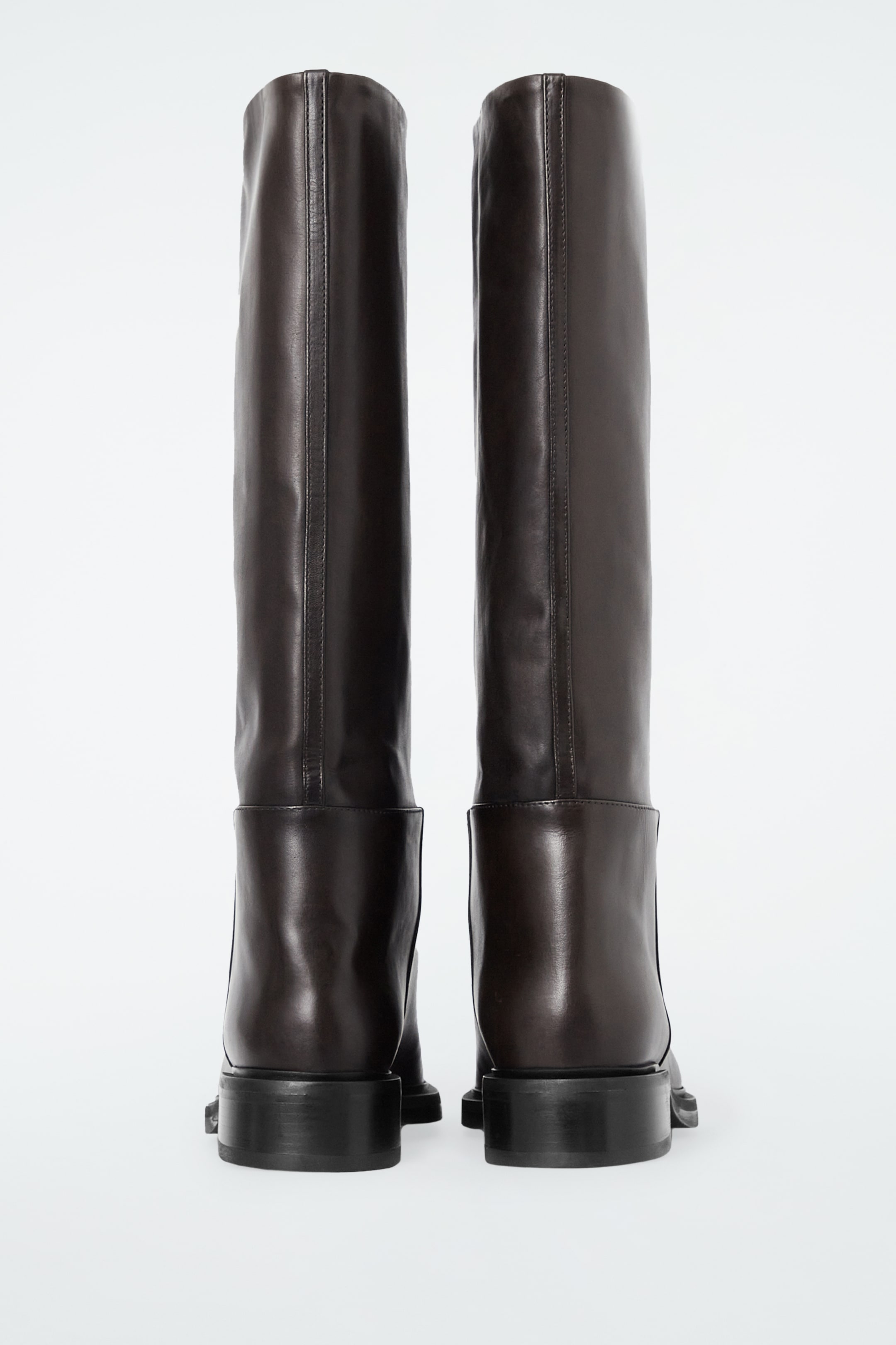 View larger image: LEATHER RIDING BOOTS - DARK BROWN - Ladies | H&M GB 2