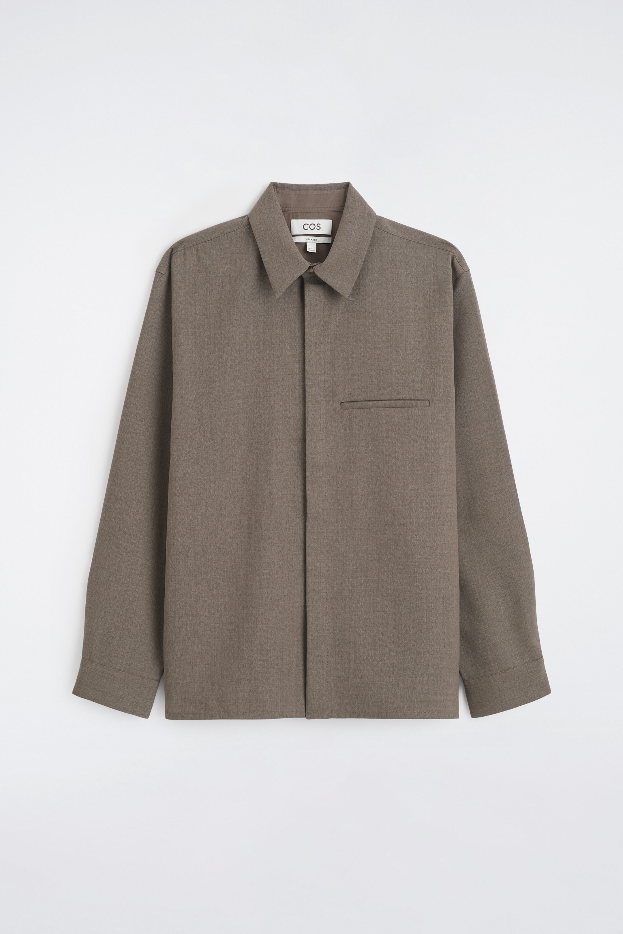 RELAXED WOOL-BLEND SHIRT