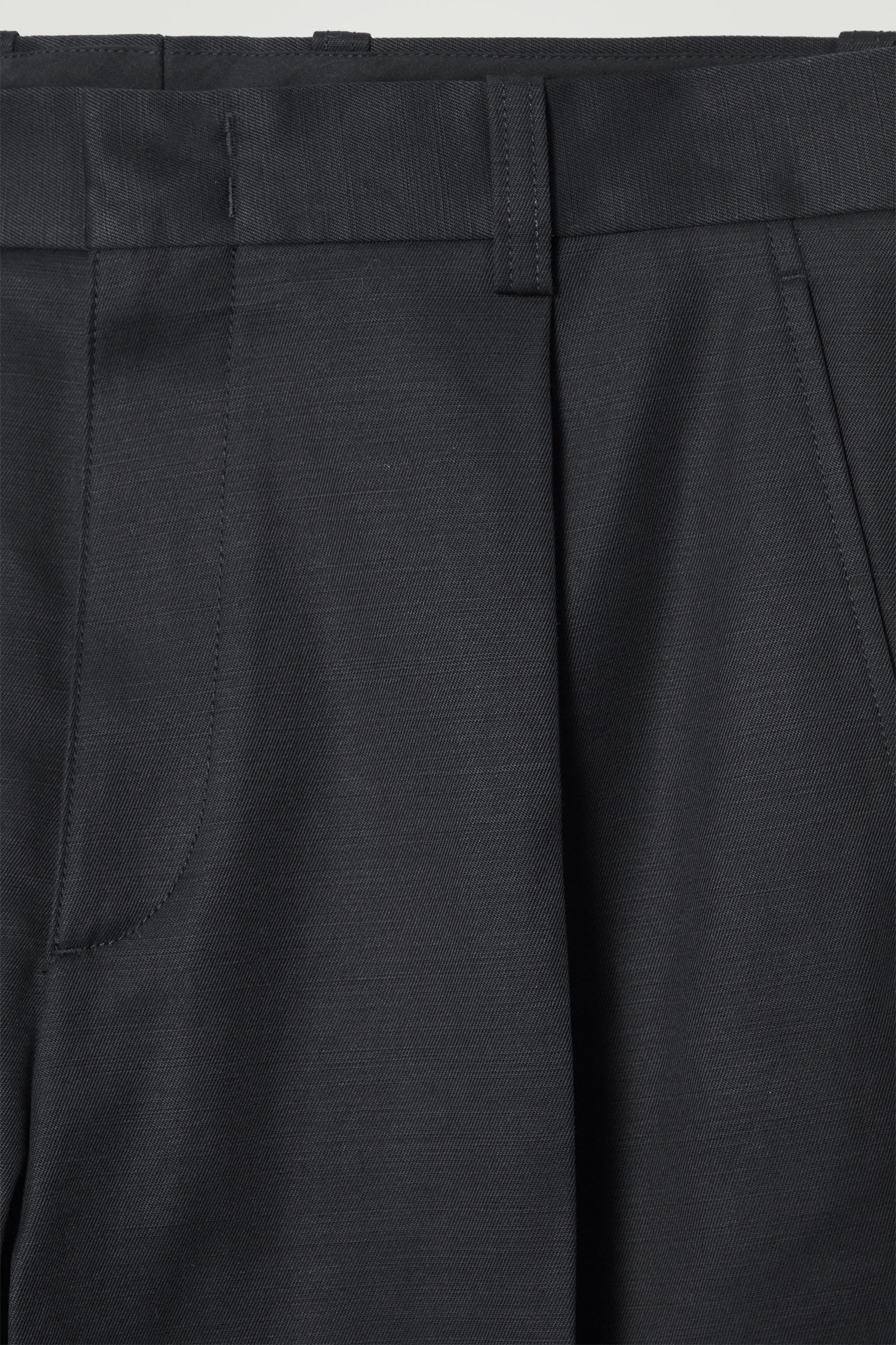 RELAXED COTTON STRAIGHT-LEG TROUSERS