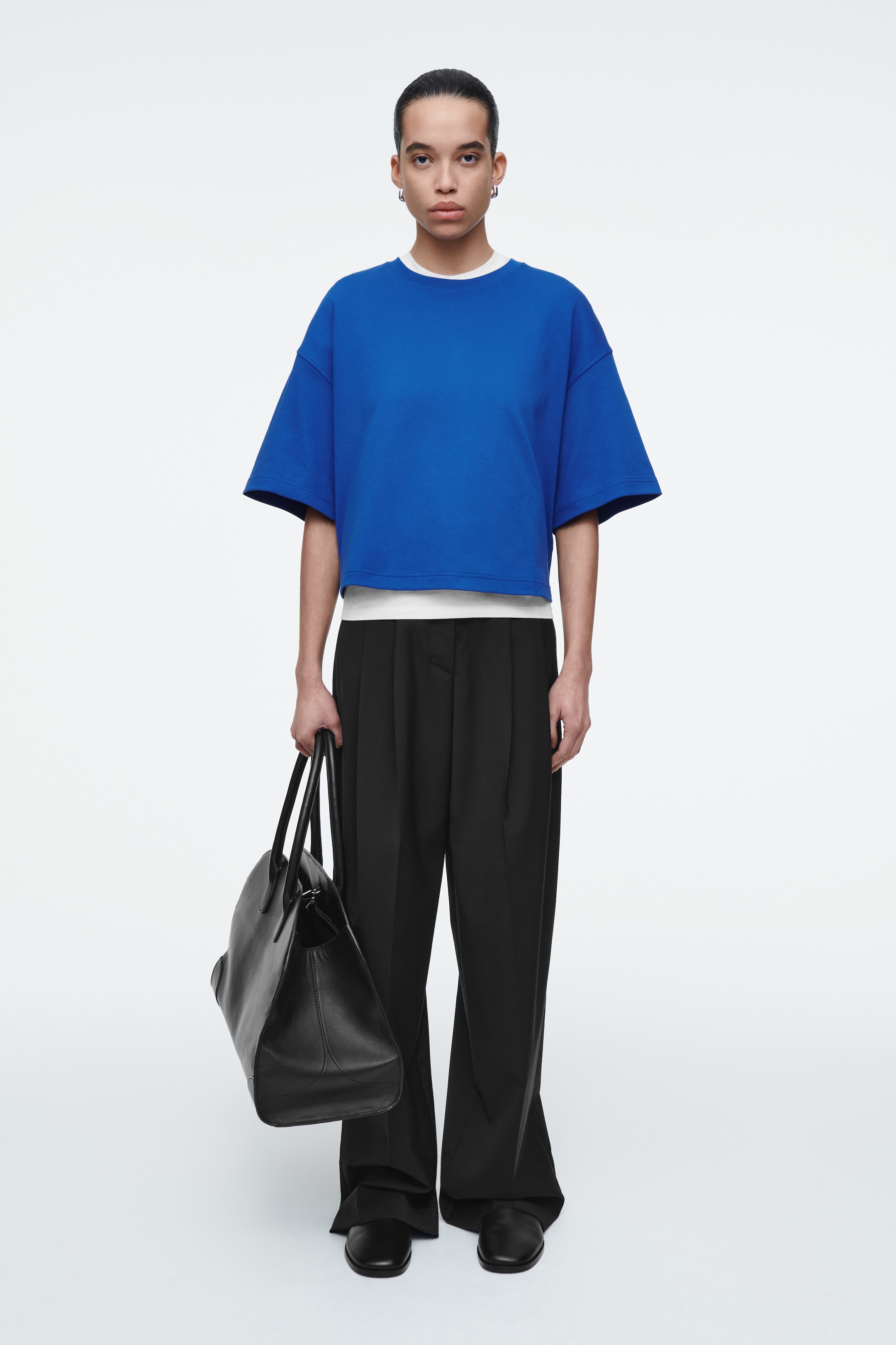 Grotere afbeelding bekijken: OVERSIZED BOXY T-SHIRT - COBALT - DAMES | H&M NL 5