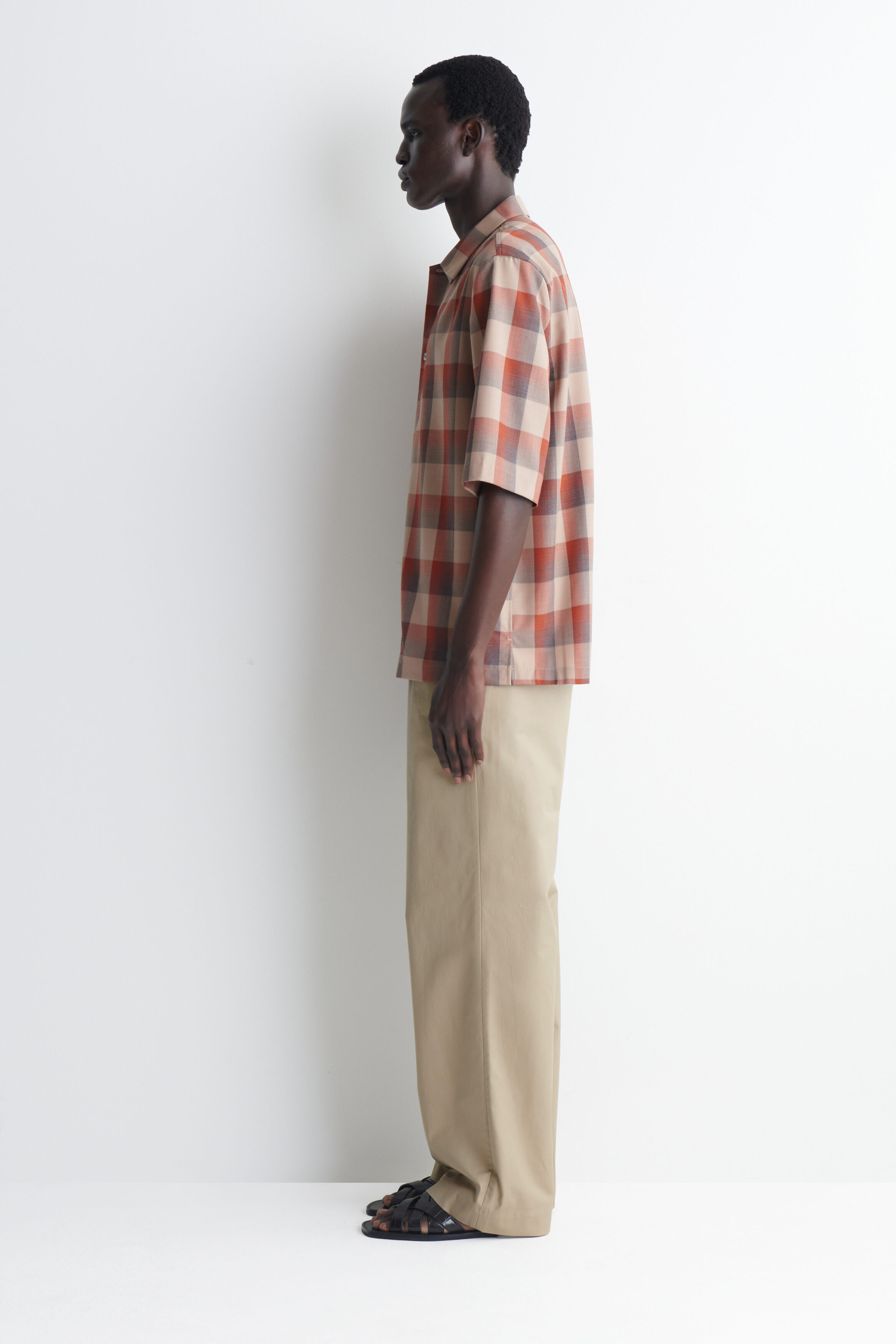 CHECKED WOOL-BLEND SHIRT - thumbnail 4