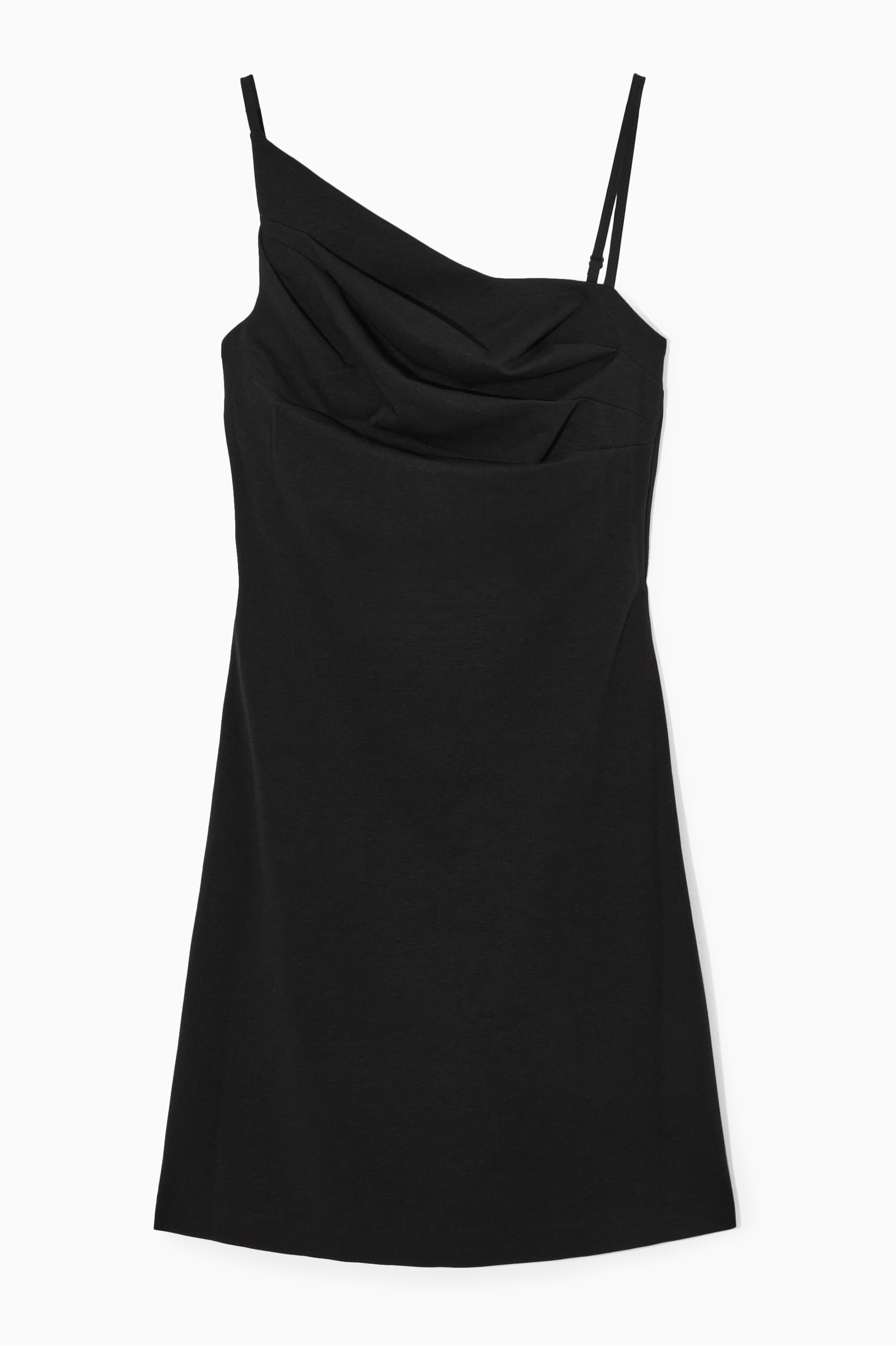 Ingrandisci l'immagine: ASYMMETRIC DRAPED MINI DRESS - BLACK - DONNA | H&M CH 1