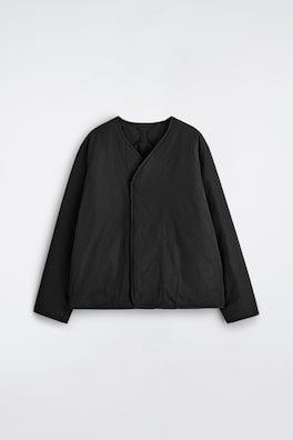REVERSIBLE QUILTED JACKET — BLACK 7