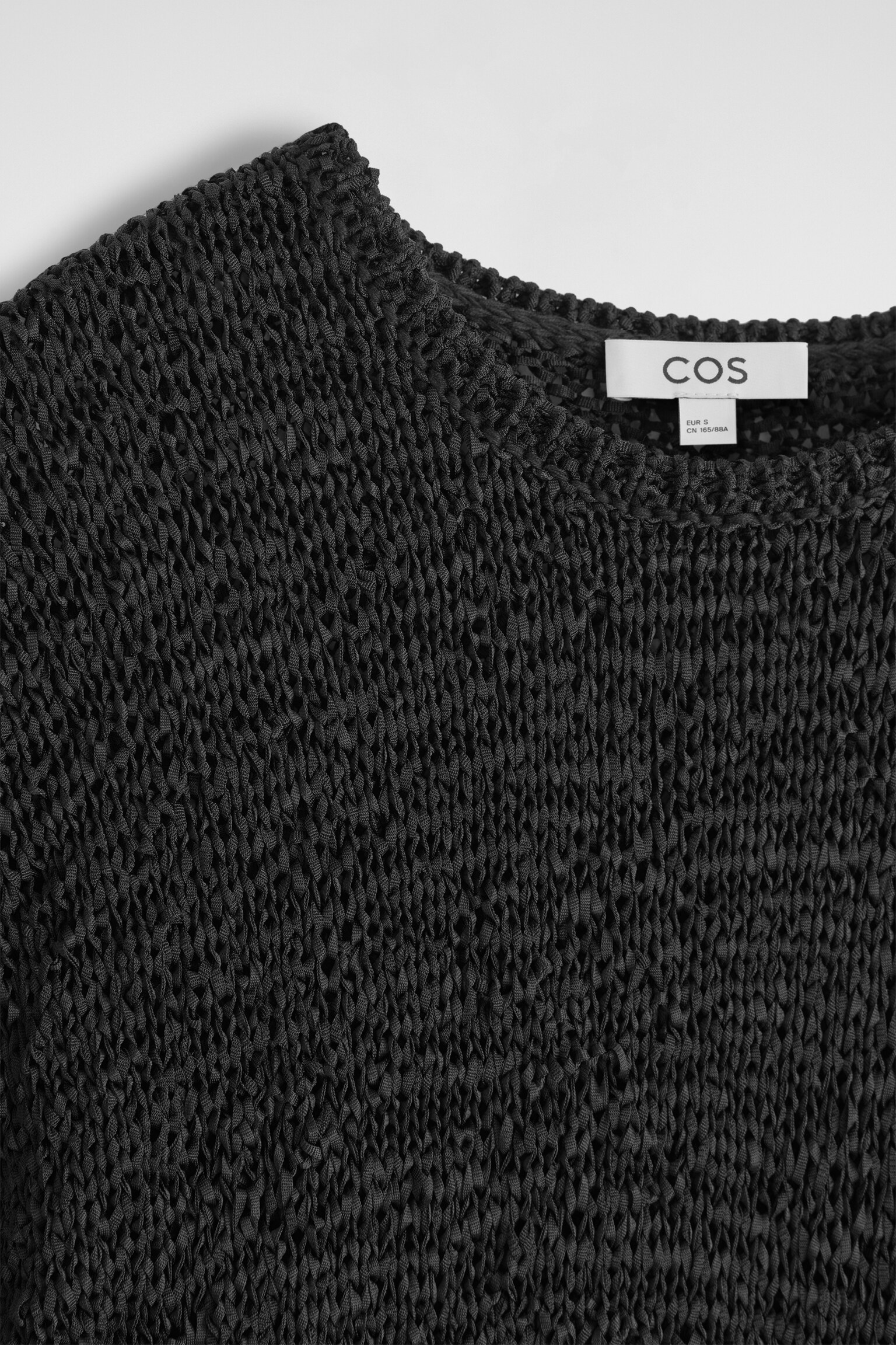 BLUSA DE PUNTO ABIERTO TEXTURIZADO - NEGRO - 4