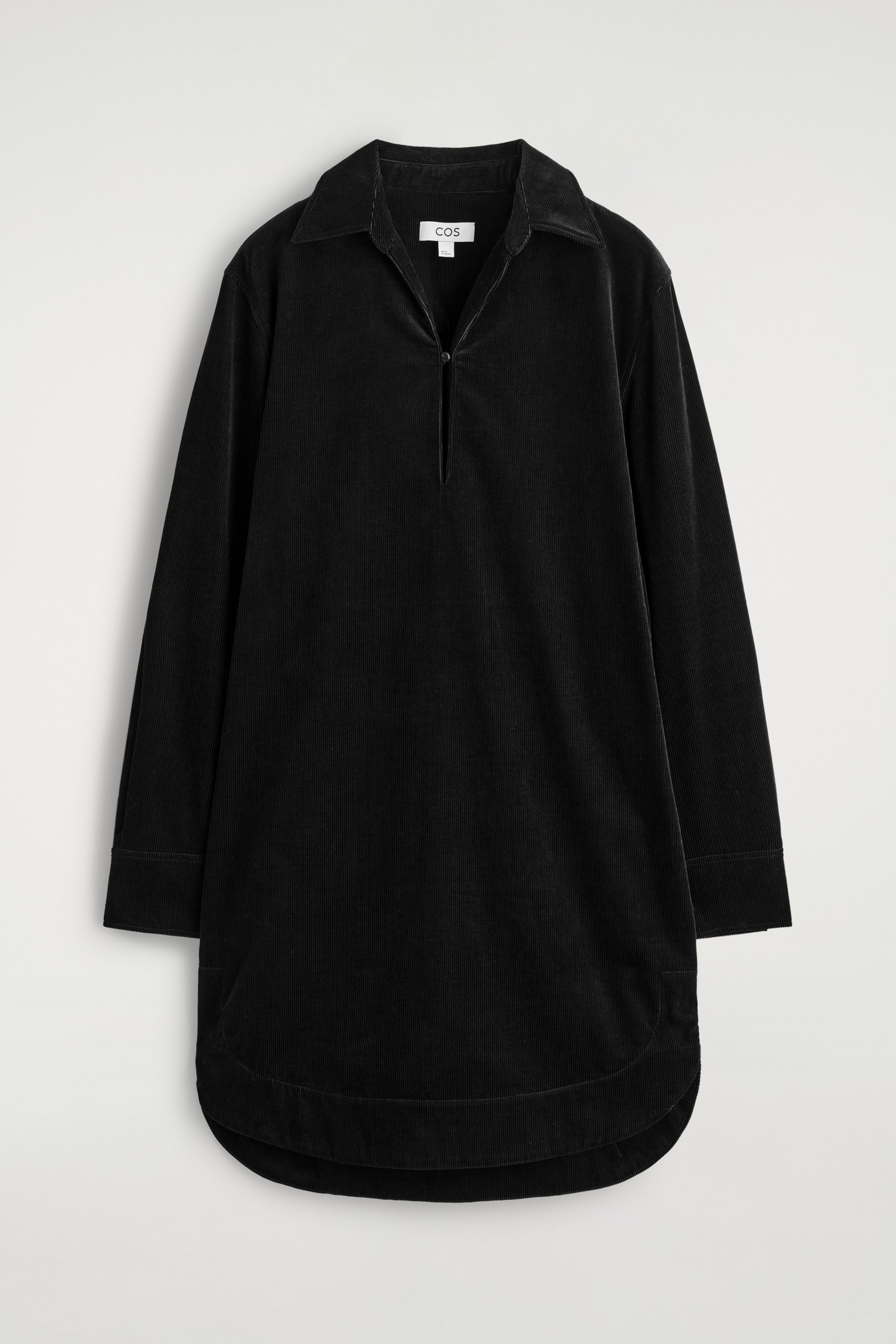 Ver imagen más grande: VESTIDO CAMISERO CORTO DE PANA - NEGRO - MUJER | H&M ES 6