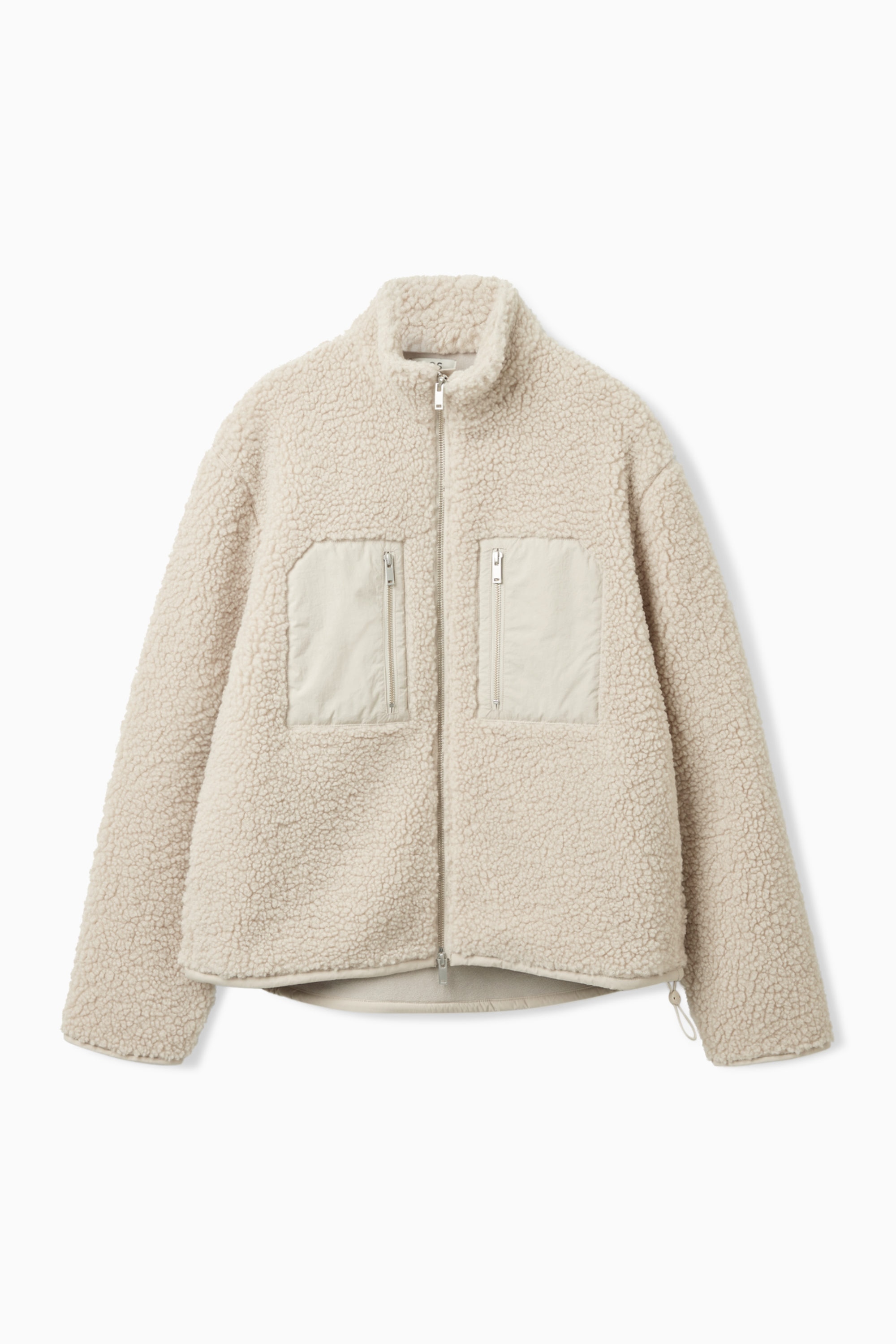 ジャケット TEDDY BUTTON JACKET TEDDY PATCH-POCKET JACKET - BEIGE | COS
