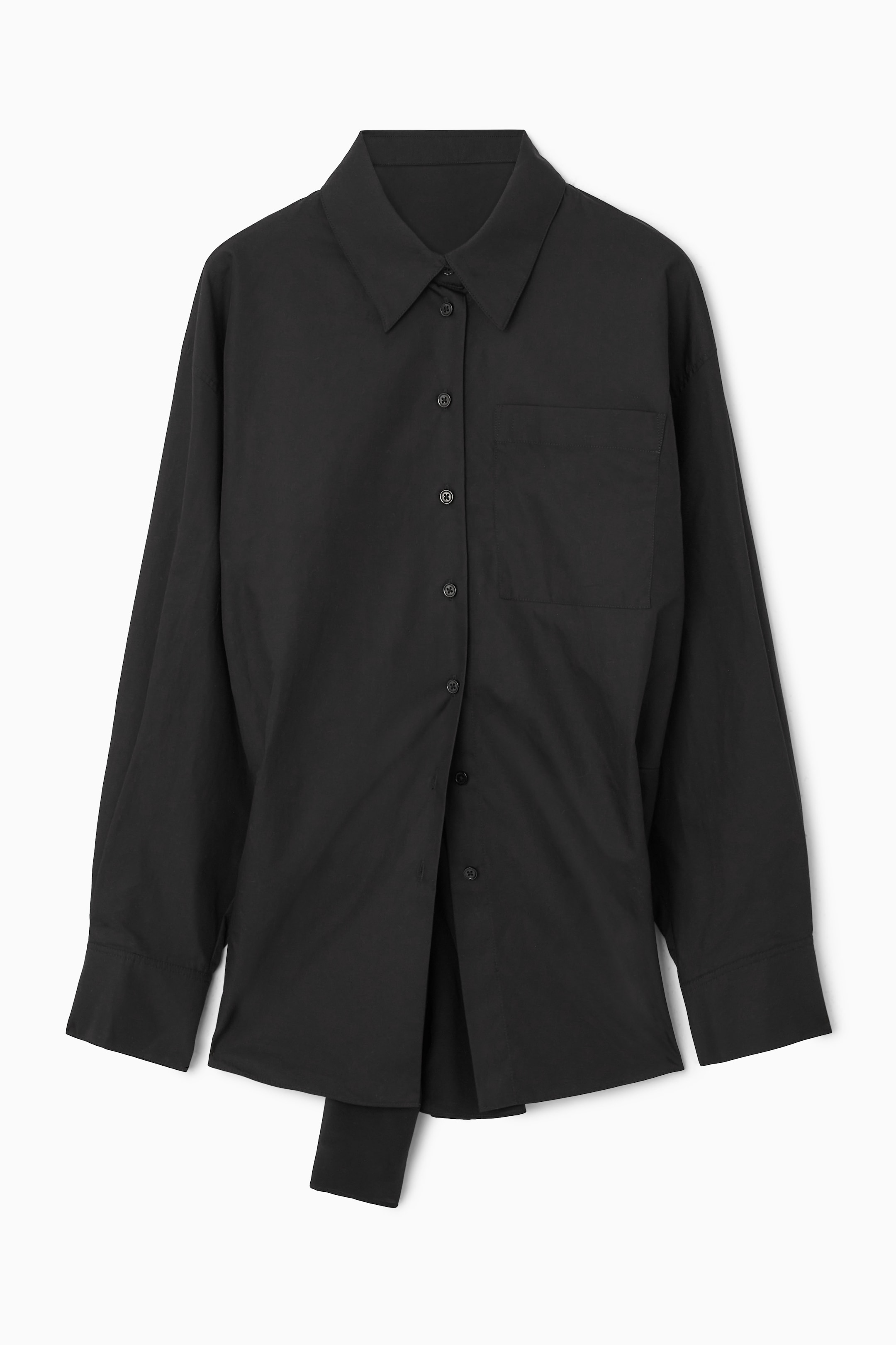 Agrandir l'image: CHEMISE DÉSTRUCTURÉE DOS NU NOUÉ - NOIR - FEMME | H&M CH 1