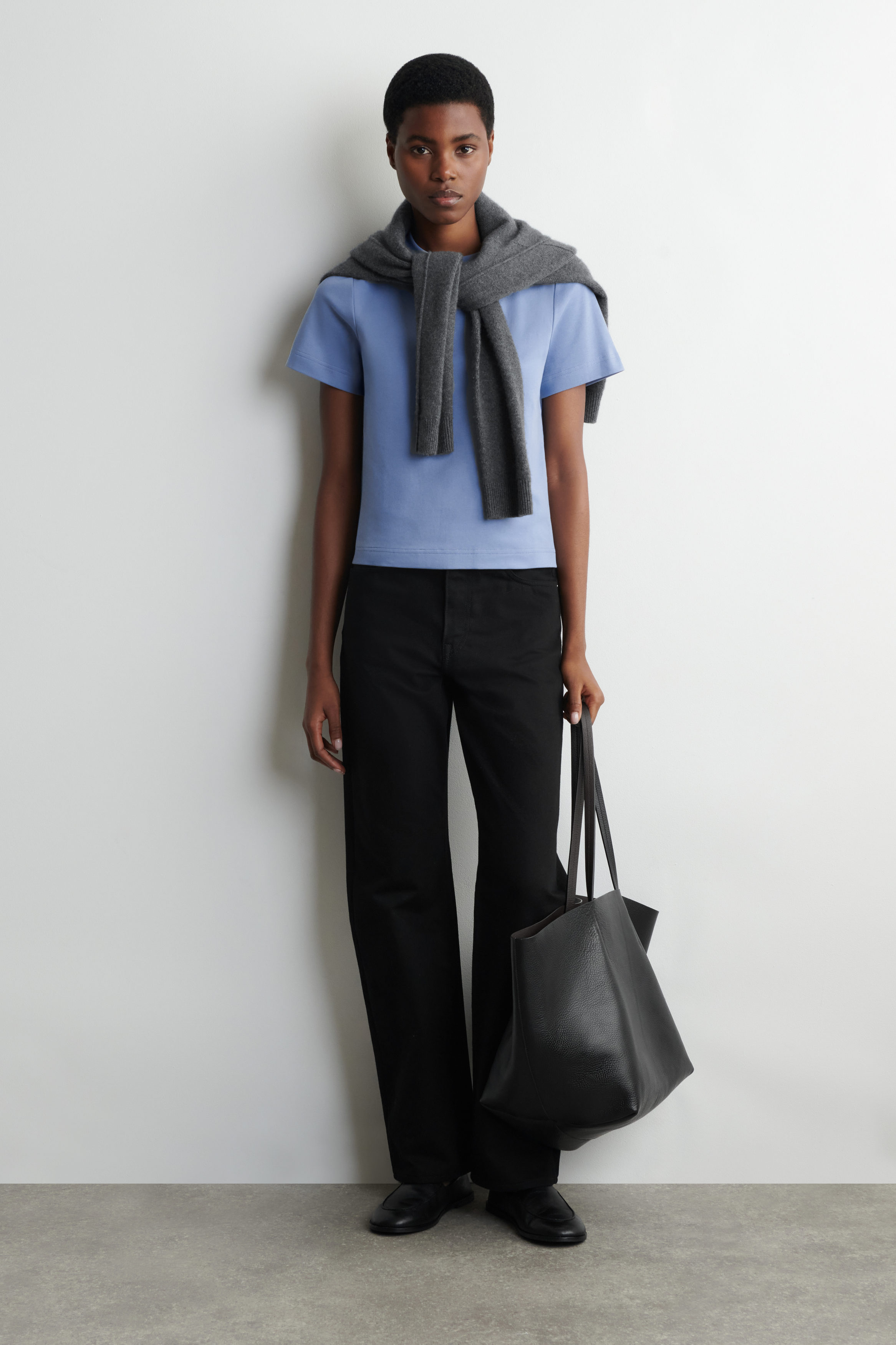 CLEAN CUT T-SHIRT - CORNFLOWER BLUE | COS US