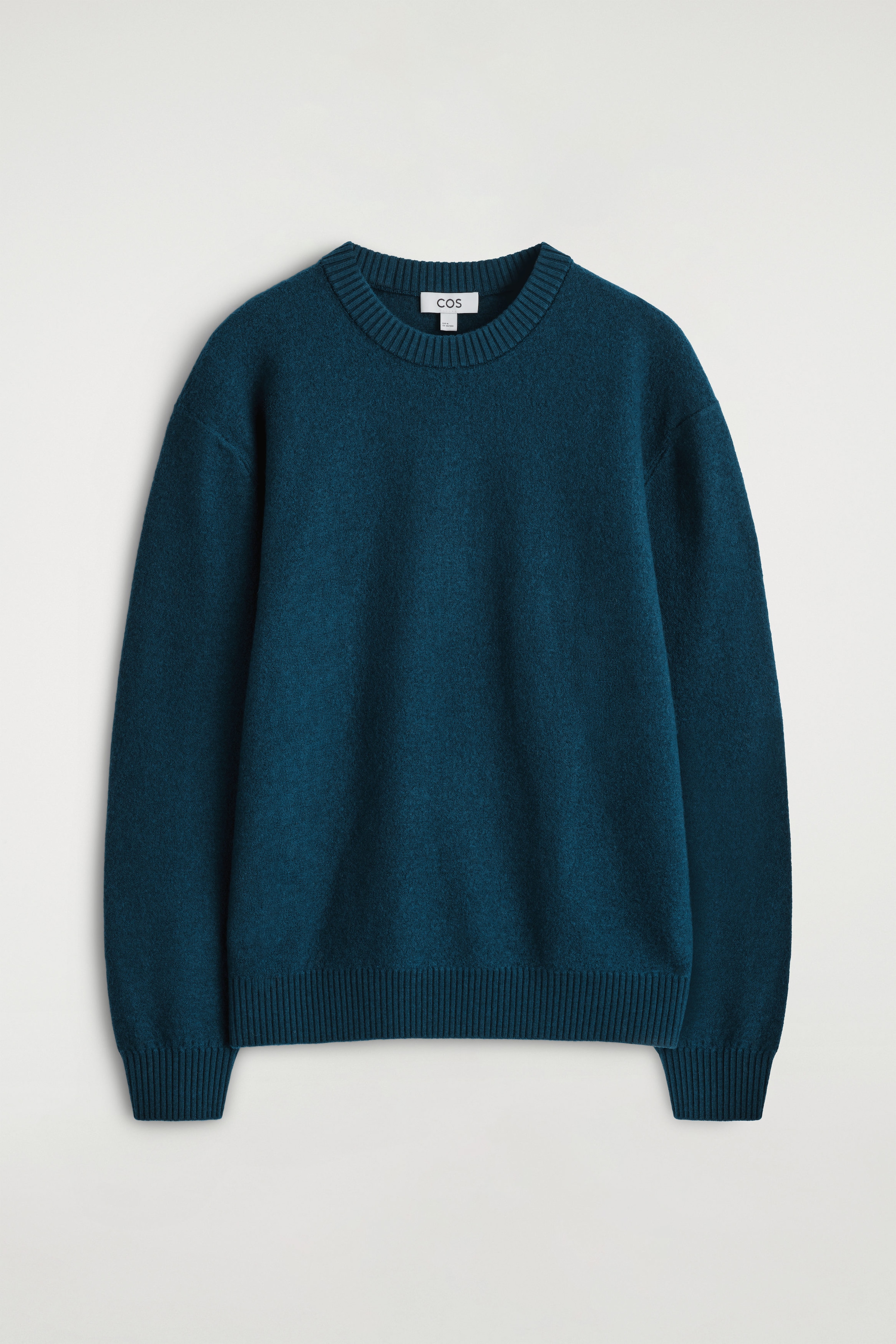BOILED-WOOL CREW-NECK SWEATER