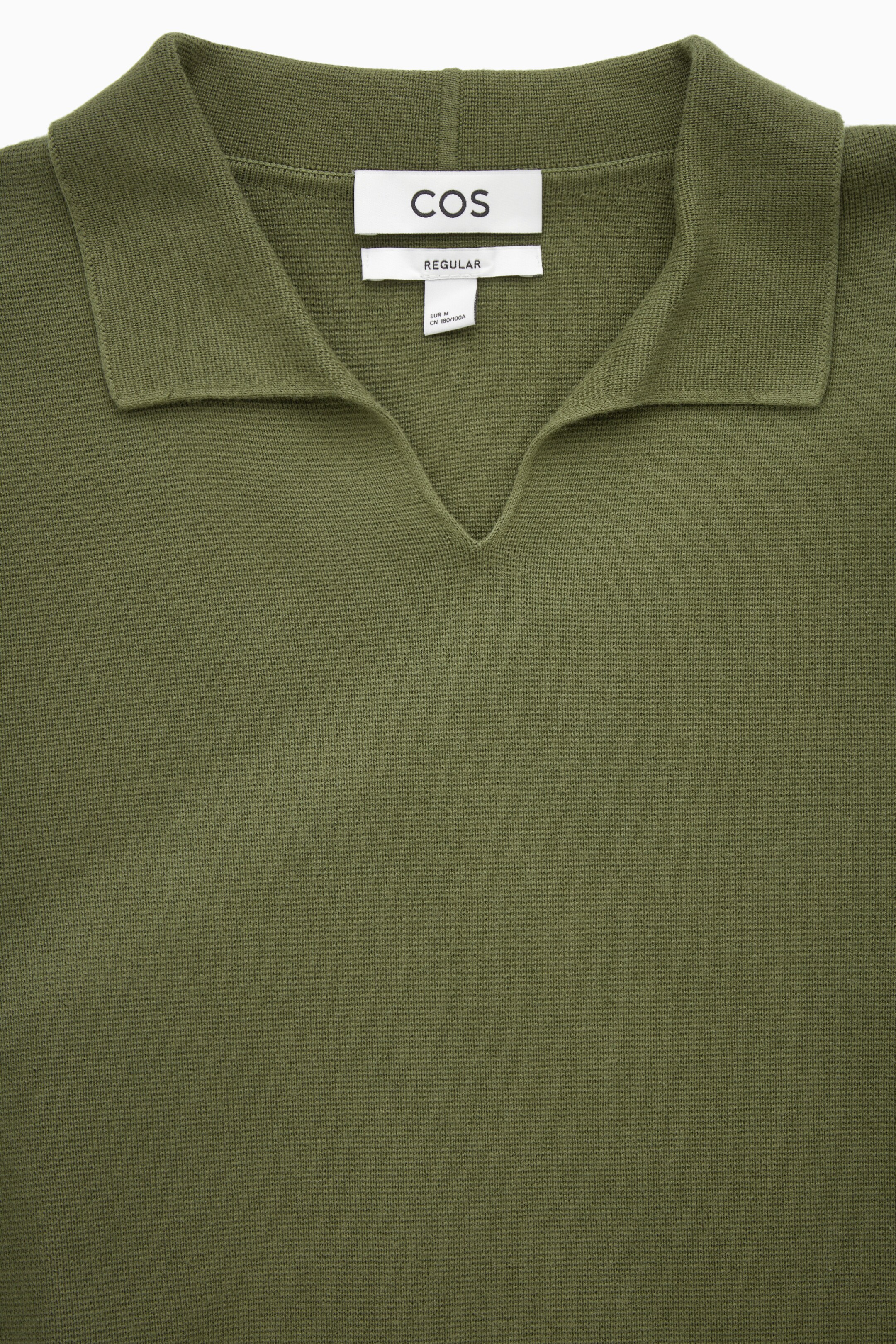 View larger image: REGULAR-FIT KNITTED POLO SHIRT - KHAKI - Men | H&M GB 2