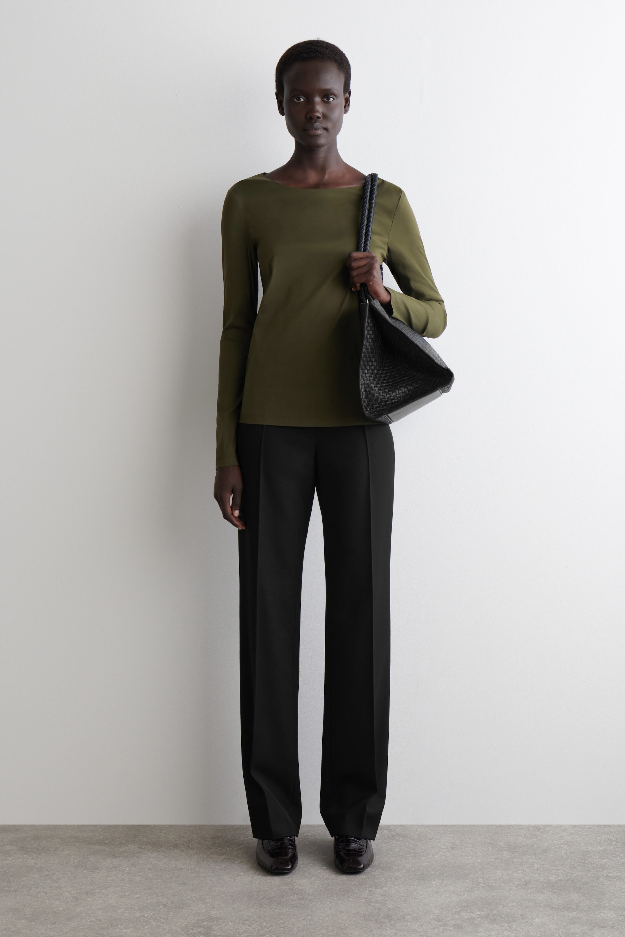COTTON LONG-SLEEVED TOP