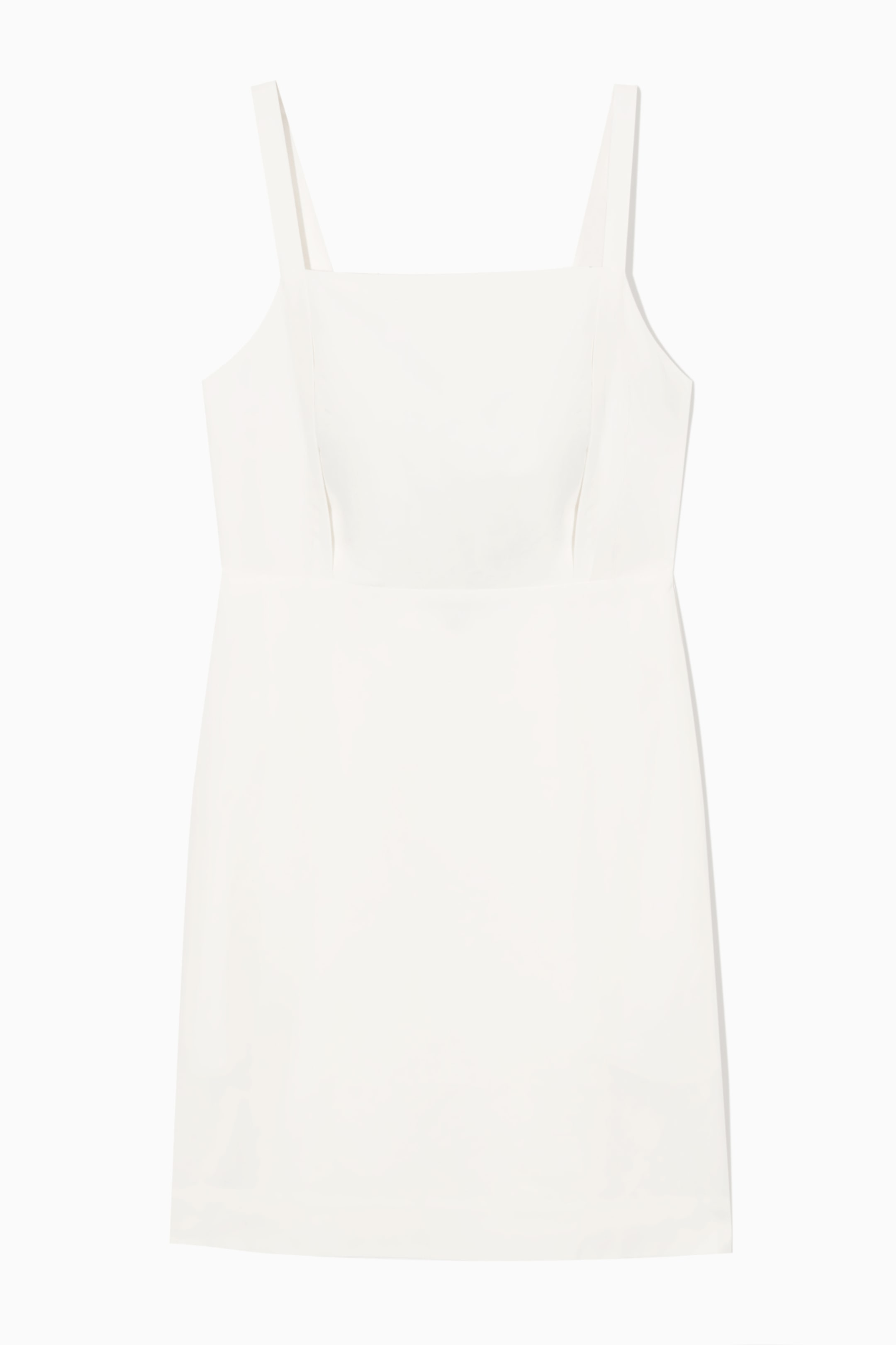 Ingrandisci l'immagine: OPEN-BACK MINI PINAFORE DRESS - WHITE - DONNA | H&M CH 1