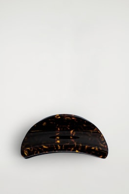 CURVED CLAW HAIR CLIP — BROWN / TORTOISESHELL 3