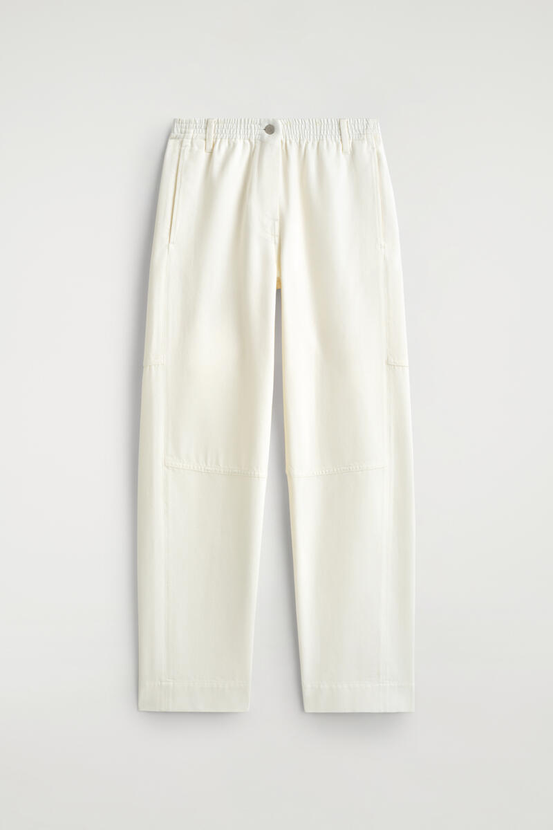 Panelled Denim Wide-Leg Pants