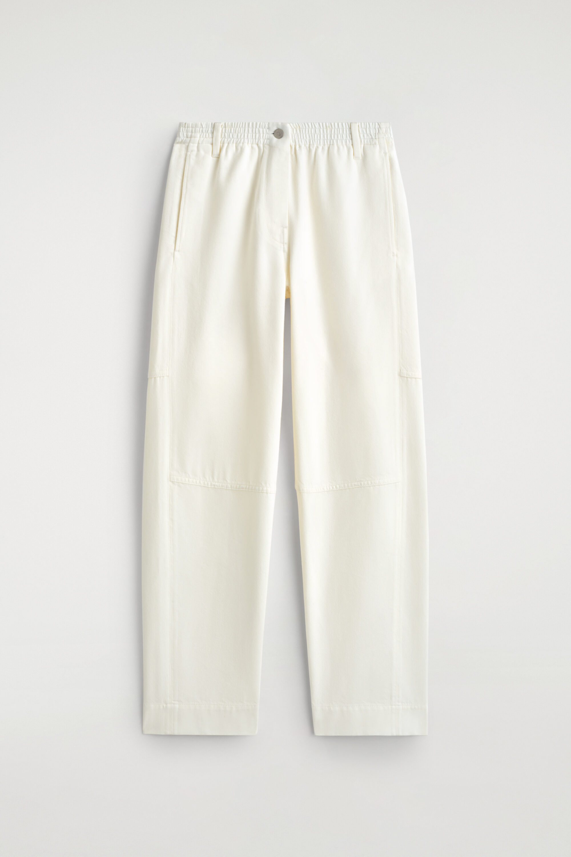 Paneled Denim Wide-leg Pants