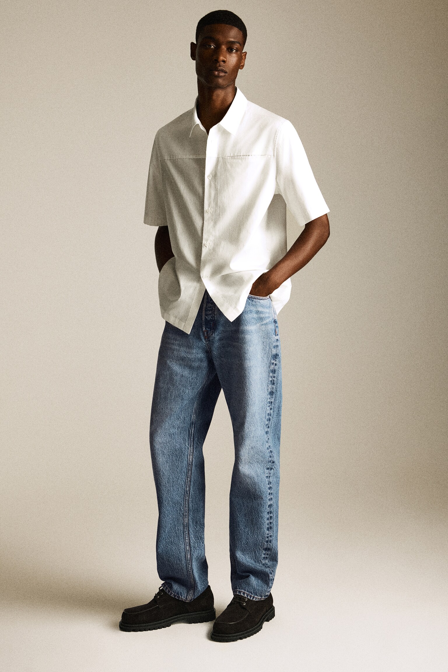 SIGNATURE JEANS MIT GERADEM BEIN - Blau/SCHWARZE WASCHUNG/BEIGE/SCHWARZ/Dunkelblau - 3