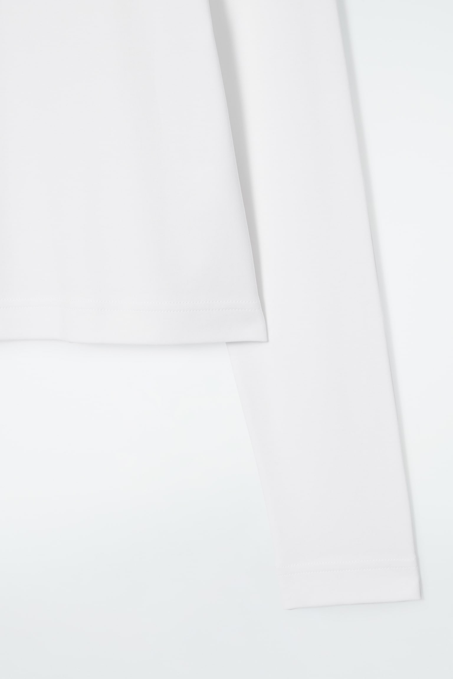 CLEAN CUT REGULAR LONG-SLEEVED T-SHIRT - white/LIGHT BLUE/WHITE / BROWN/NAVY / STRIPED/BEIGE / UNDYED/BLACK/WHITE / BEIGE / STRIPED - 3