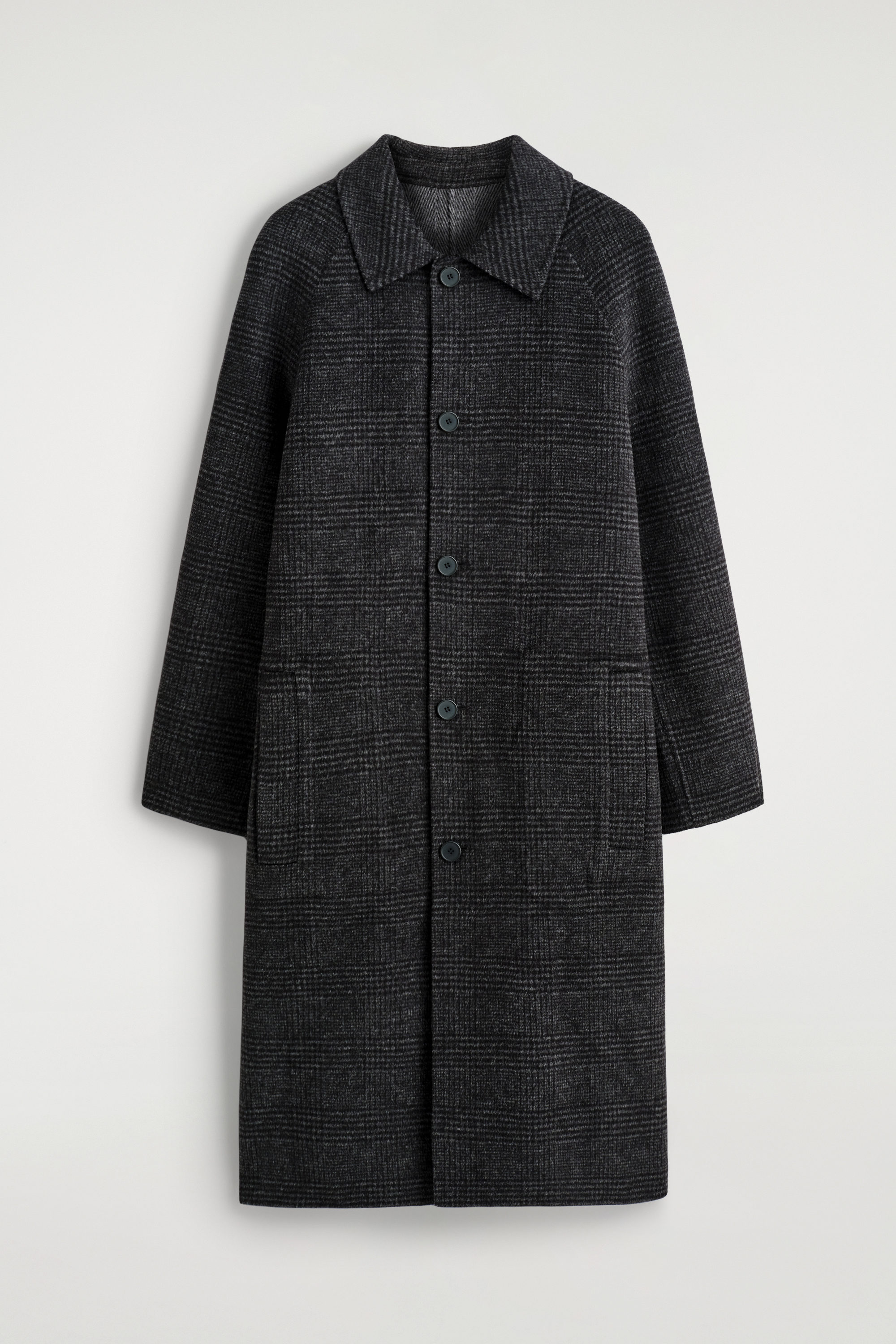 CONTRAST-STRIPE KNITTED TRACK JACKET - NAVY / IVORY | COS