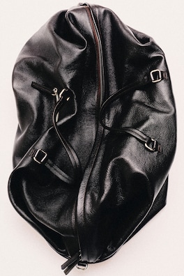 DEPARTURE DUFFLE BAG - LEATHER — BROWN 6