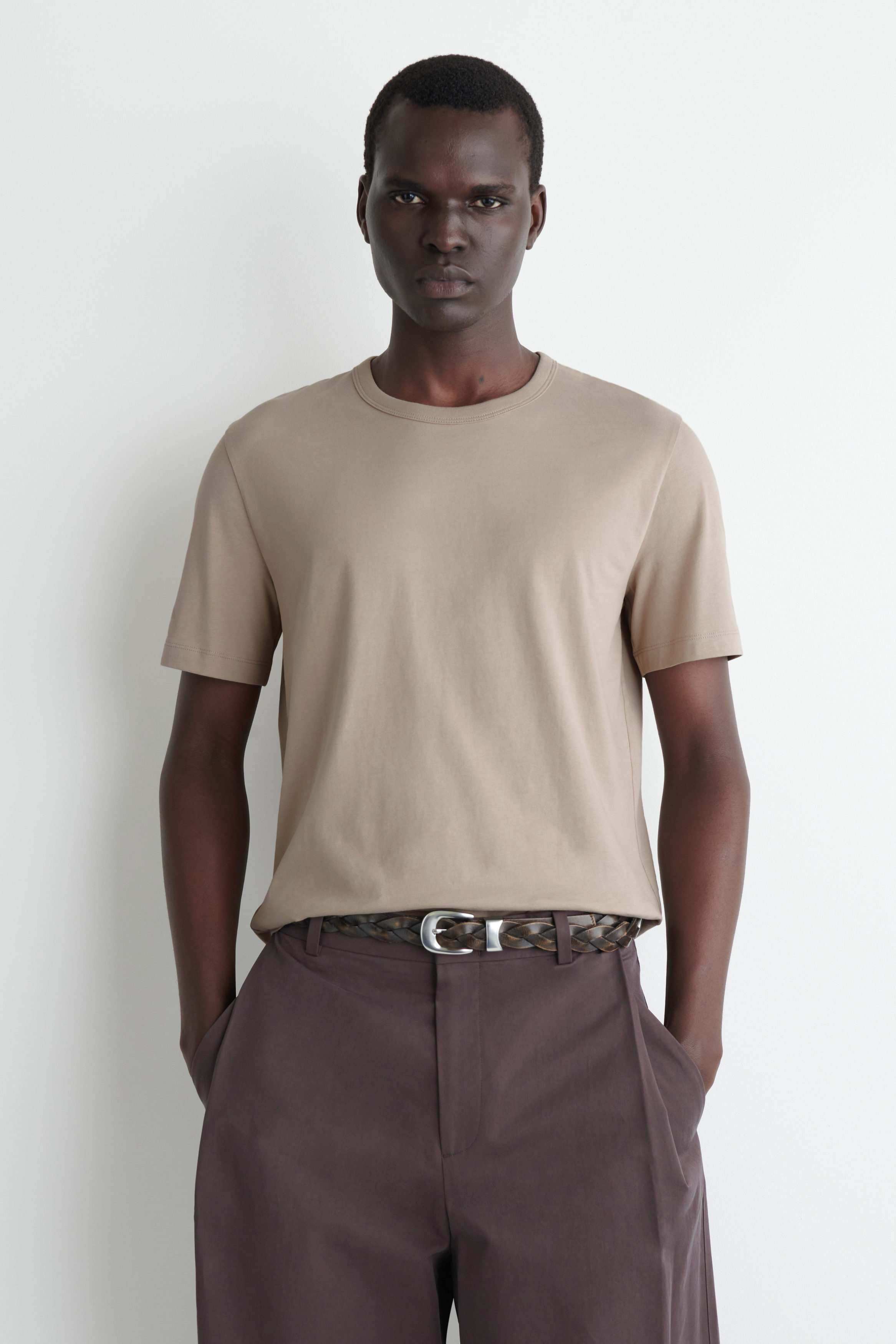 BRUSHED-COTTON SHIRT - MOLE | COS GB