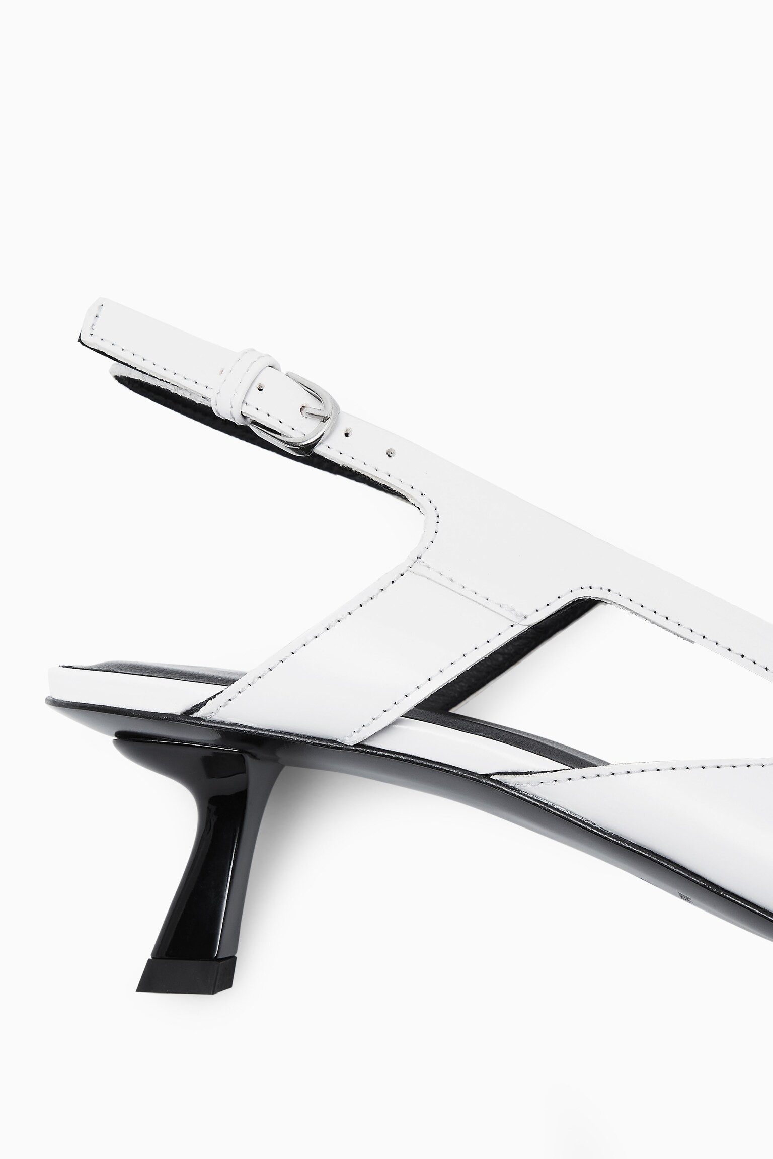 ESCARPINS SLINGBACK POINTUS PETIT TALON DÉTAIL MESH - ÉCRU - 3