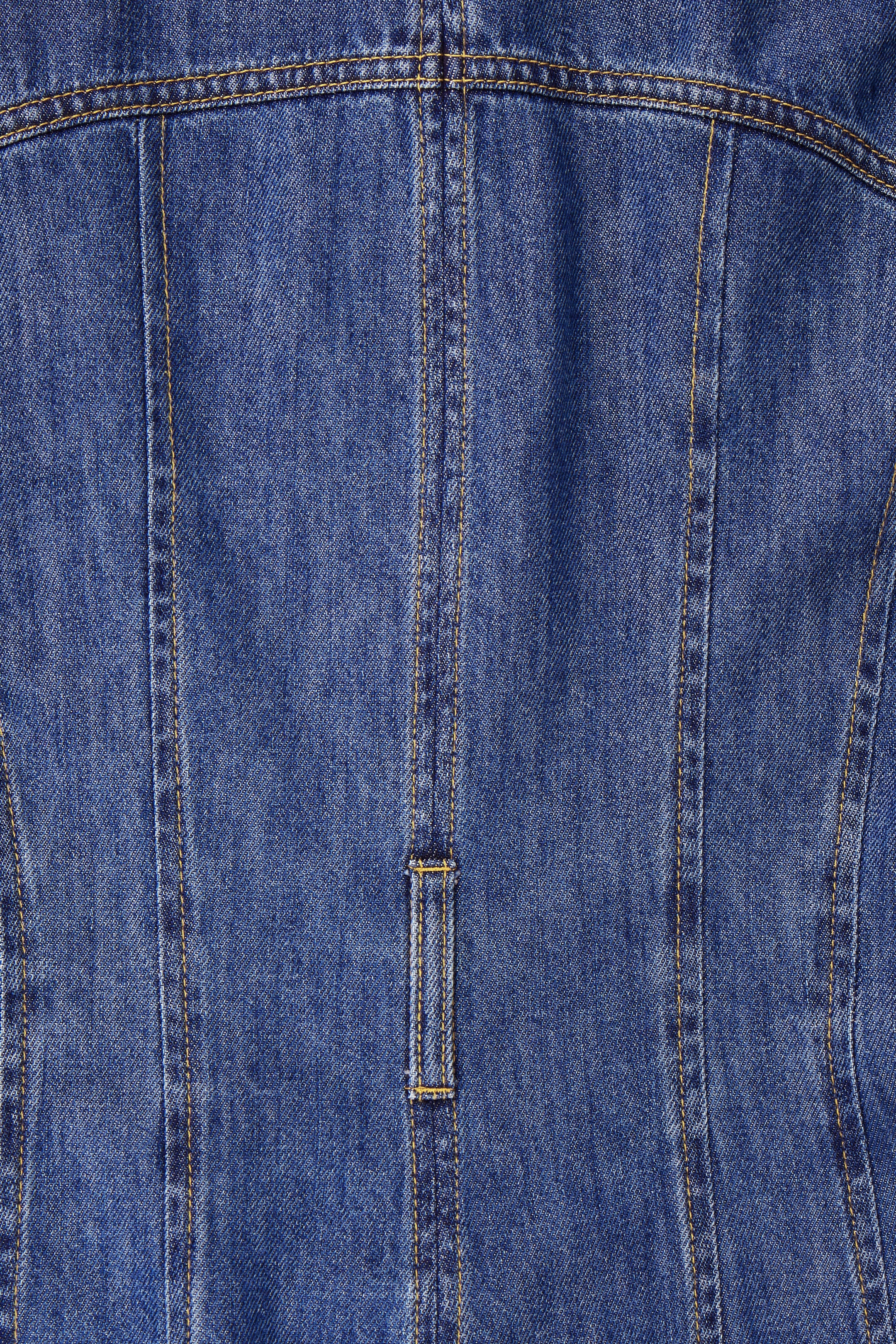 View larger image: OVERSIZED WAISTED DENIM SHIRT DRESS - BLUE - Ladies | H&M GB 4