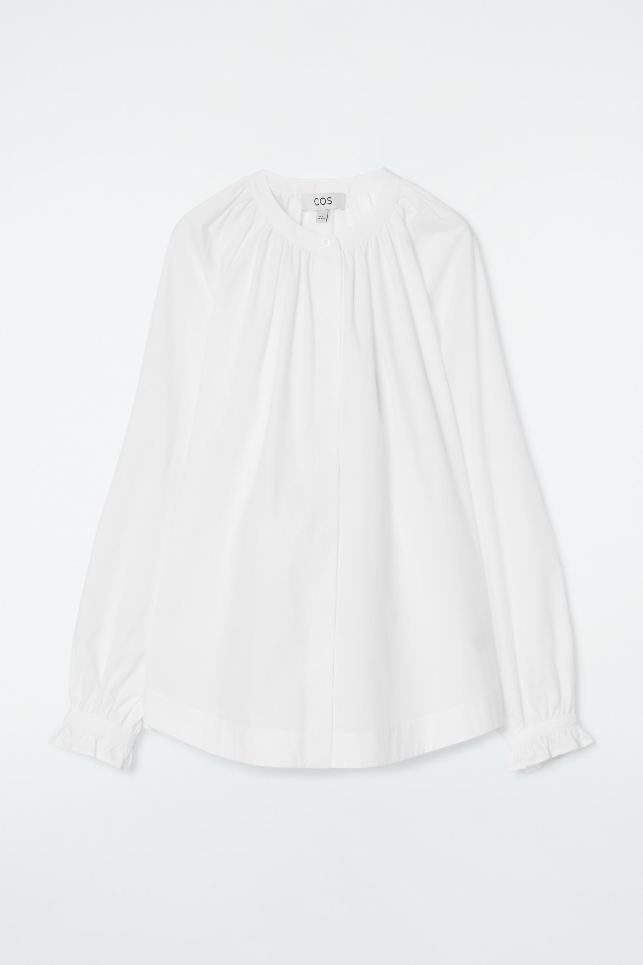 Grösseres Bild ansehen: BLUSE MIT GERAFFTEN ÄRMELABSCHLÜSSEN - WEISS - DAMEN | H&M CH 1