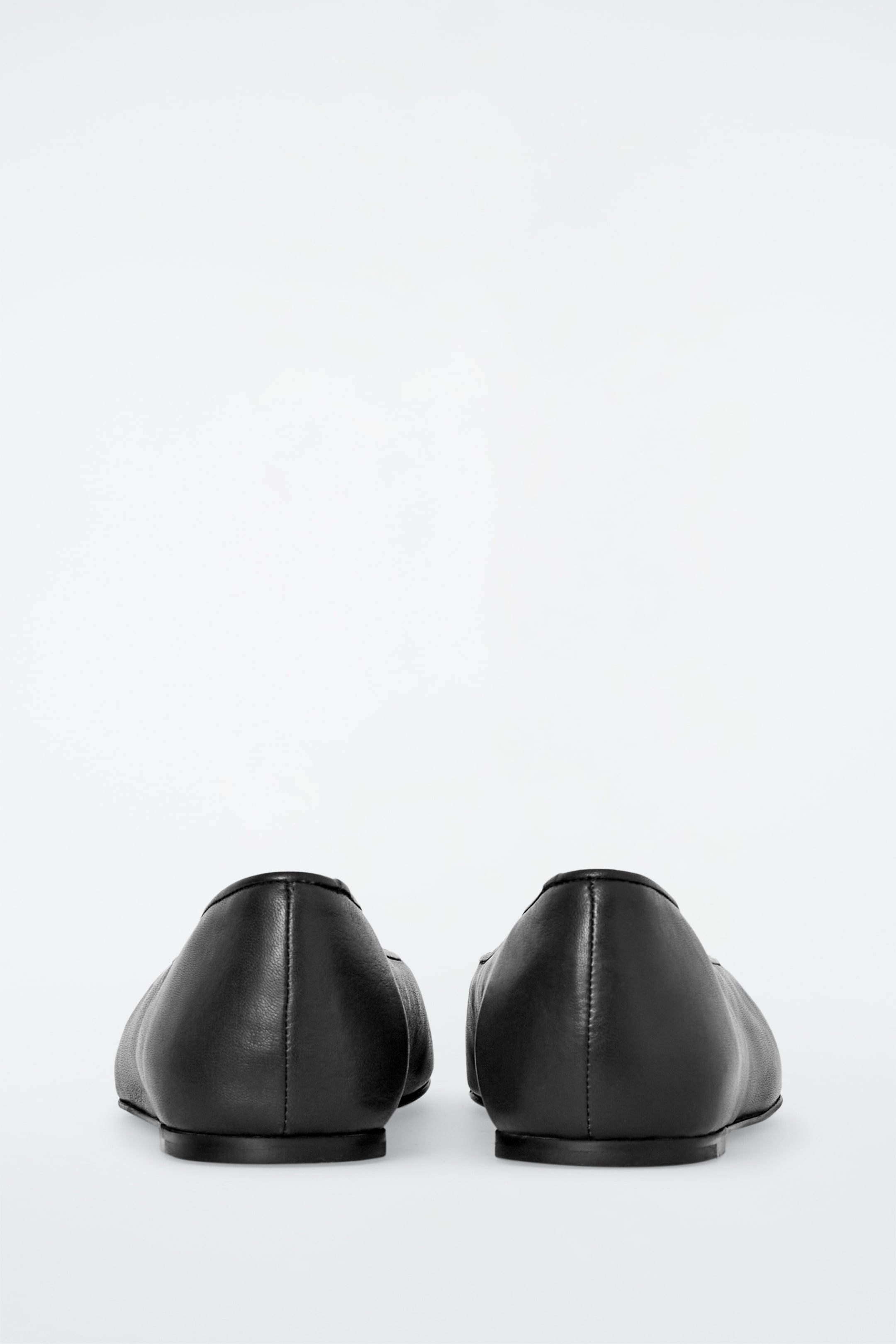View larger image: LEATHER BALLERINA FLATS - BLACK - Ladies | H&M GB 5
