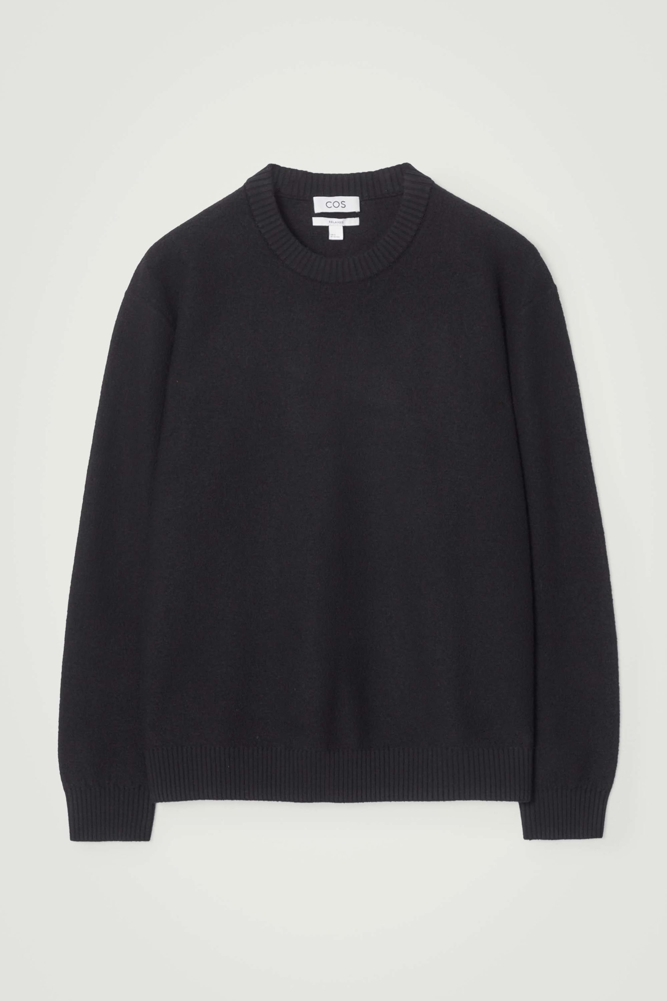 BOILED-WOOL CREW-NECK SWEATER