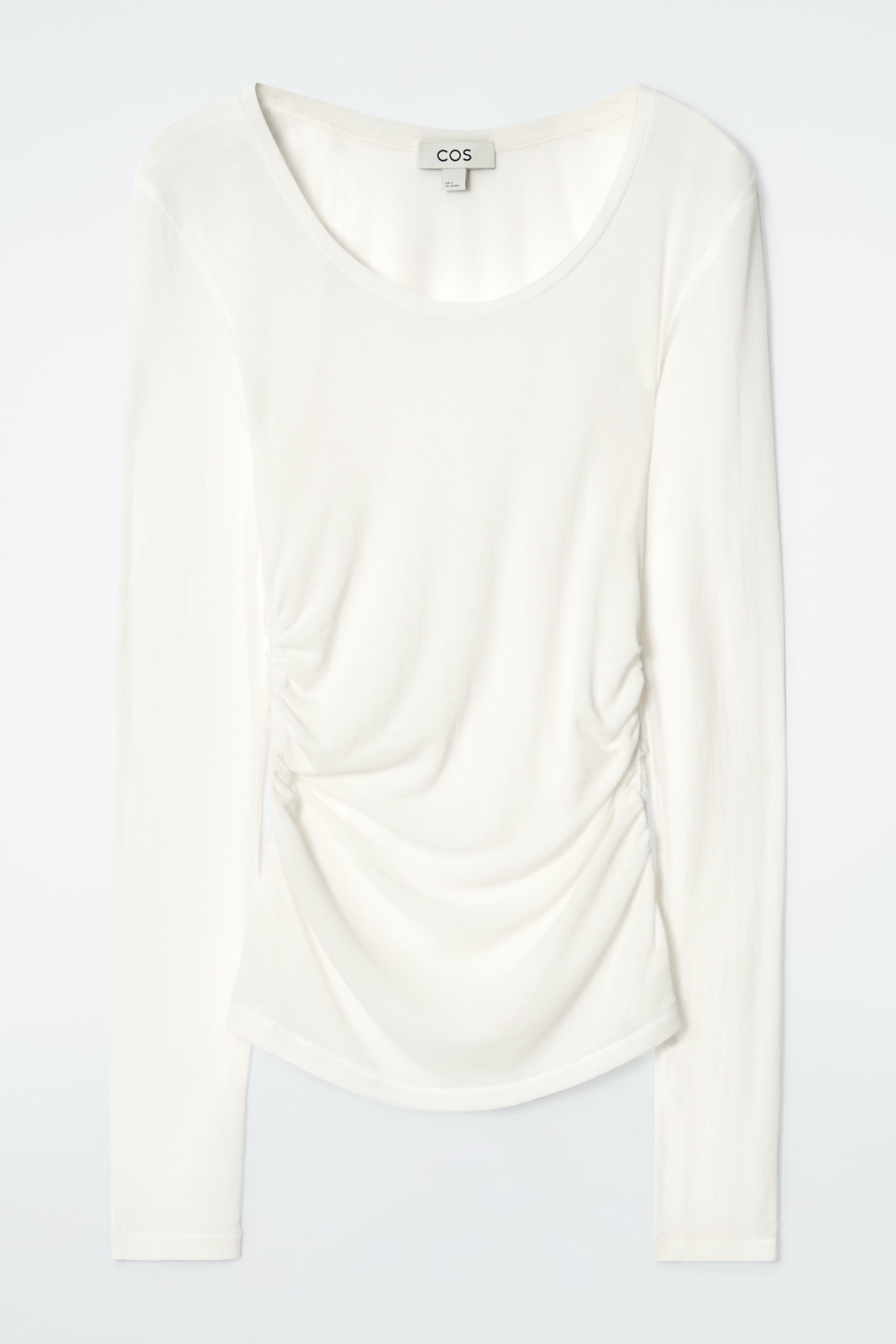 Ingrandisci l'immagine: LANGARMSHIRT MIT RAFFUNGEN - ELFENBEIN - DONNA | H&M CH 1