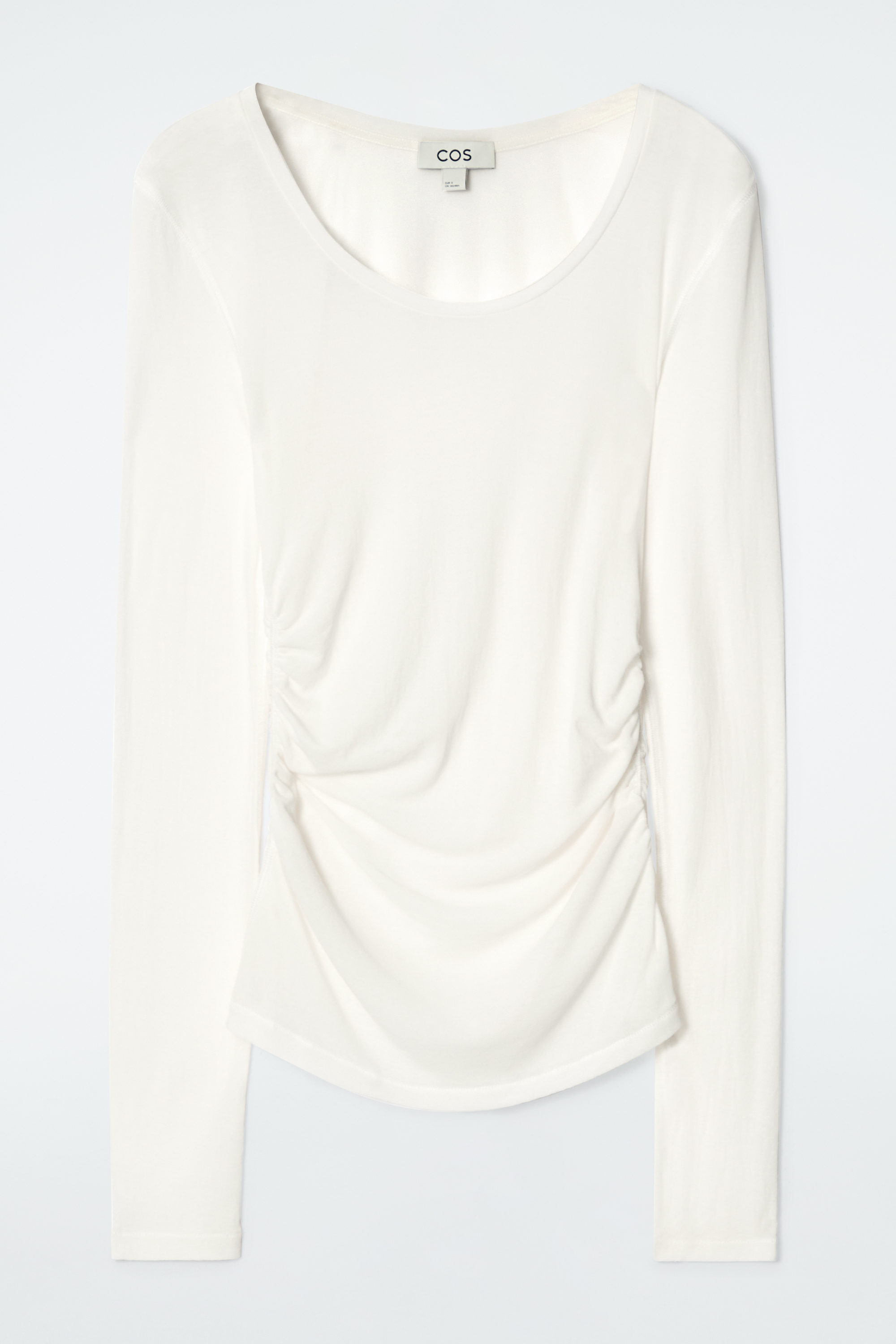 トップス THE OPEN PRODUCT RUCHED LONG SLEEVE TOP THE OPEN PRODUCT /ザオープンプロダクト/ RUCHED LONG SLEEVE