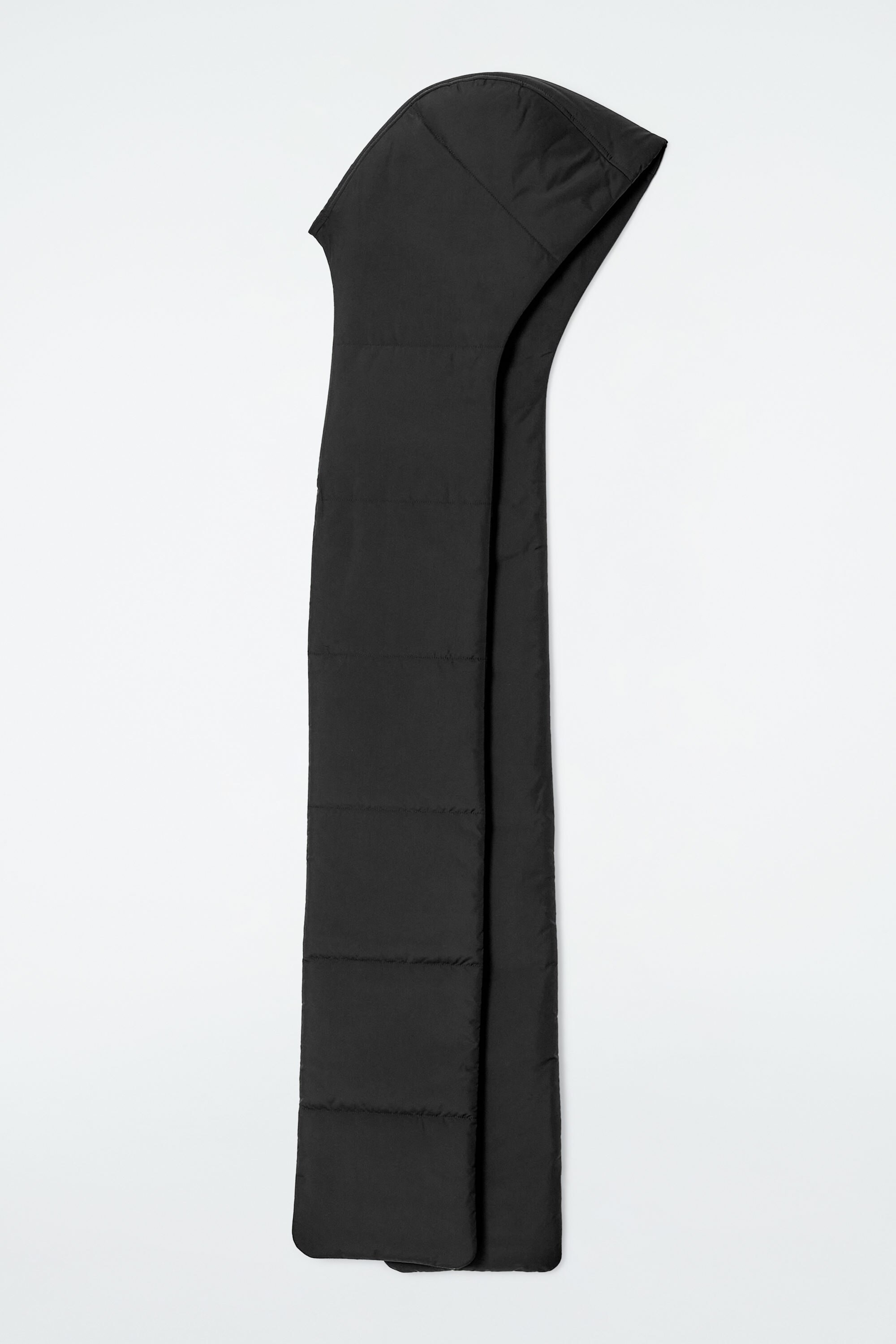 PADDED HYBRID HOODED SCARF - BLACK | COS