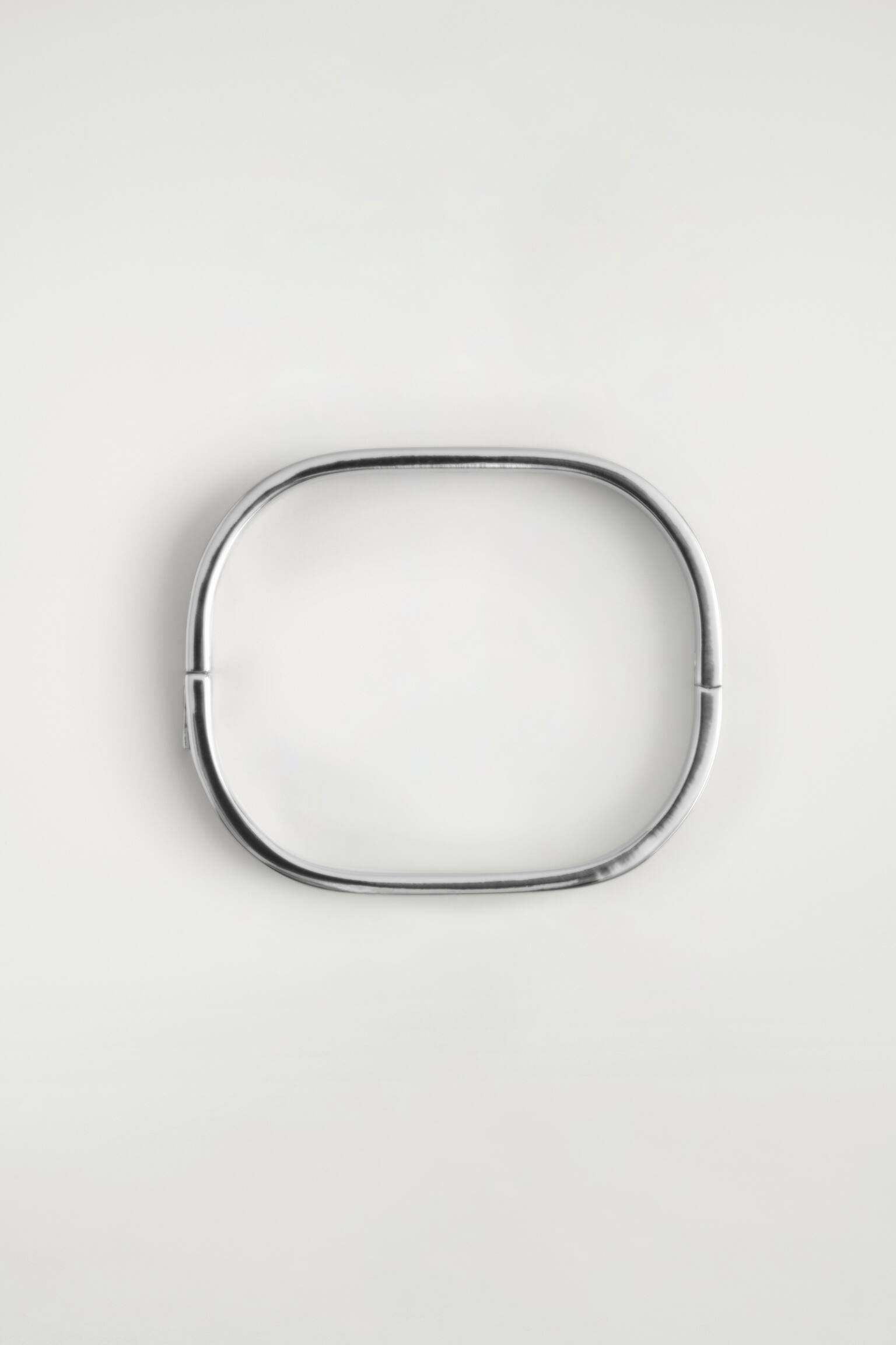 REKTANGULÄRT ARMBAND MED RUNDADE KANTER - SILVER - 3