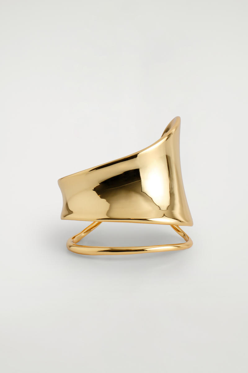 Cos Double-wrap Cuff In Brown