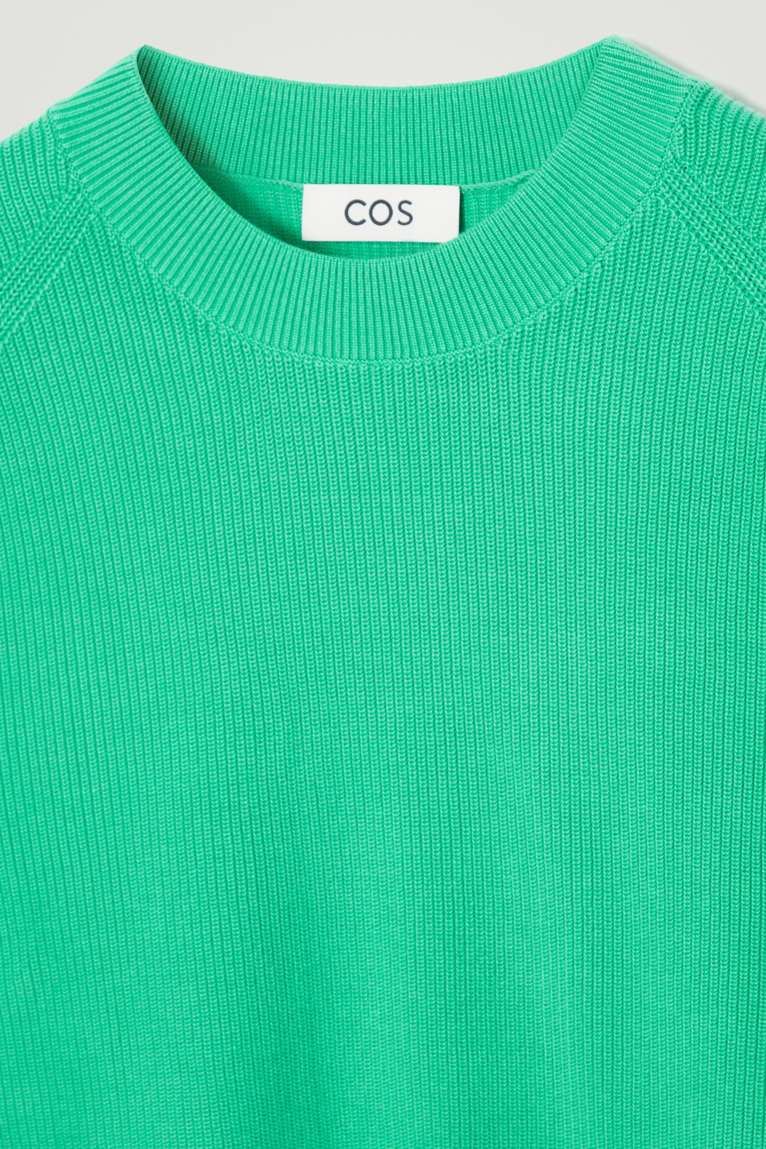 JERSEY DE ALGODÓN CON PUNTO CANALÉ REGULAR FIT - VERDE VIVO/AZUL MARINO/NEGRO/BEIGE - 2