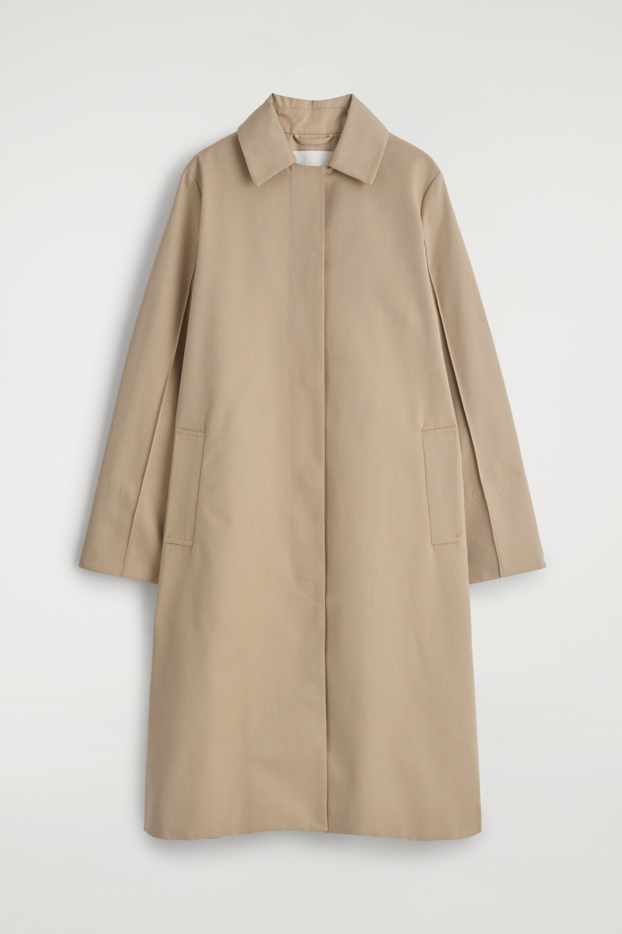 Agrandir l'image: MANTEAU DROIT CLASSIQUE EN COTON - BEIGE - FEMME | H&M BE 7